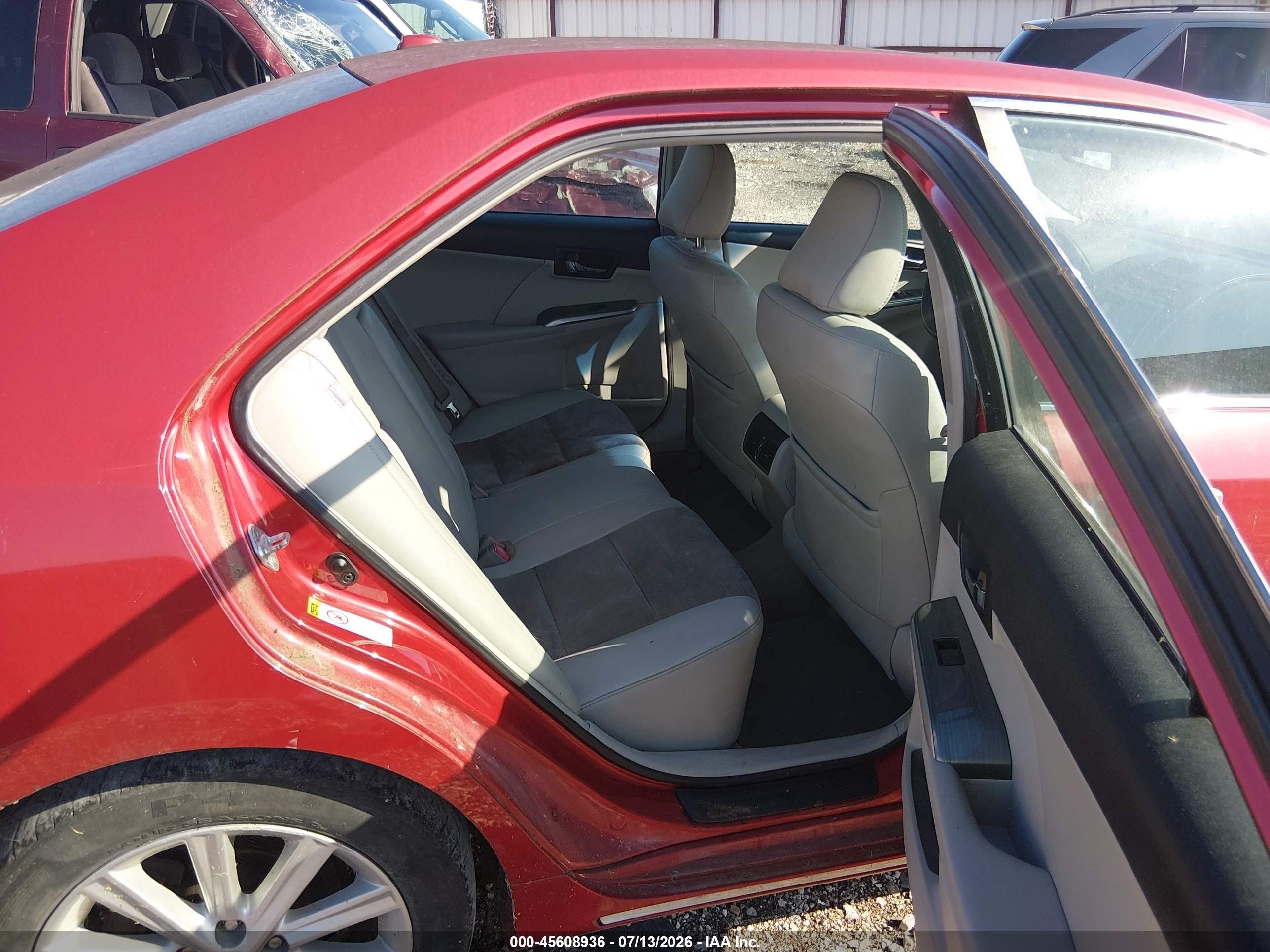2012 Toyota Camry Hybrid Xle Red vin: 4T1BD1FK9CU045264