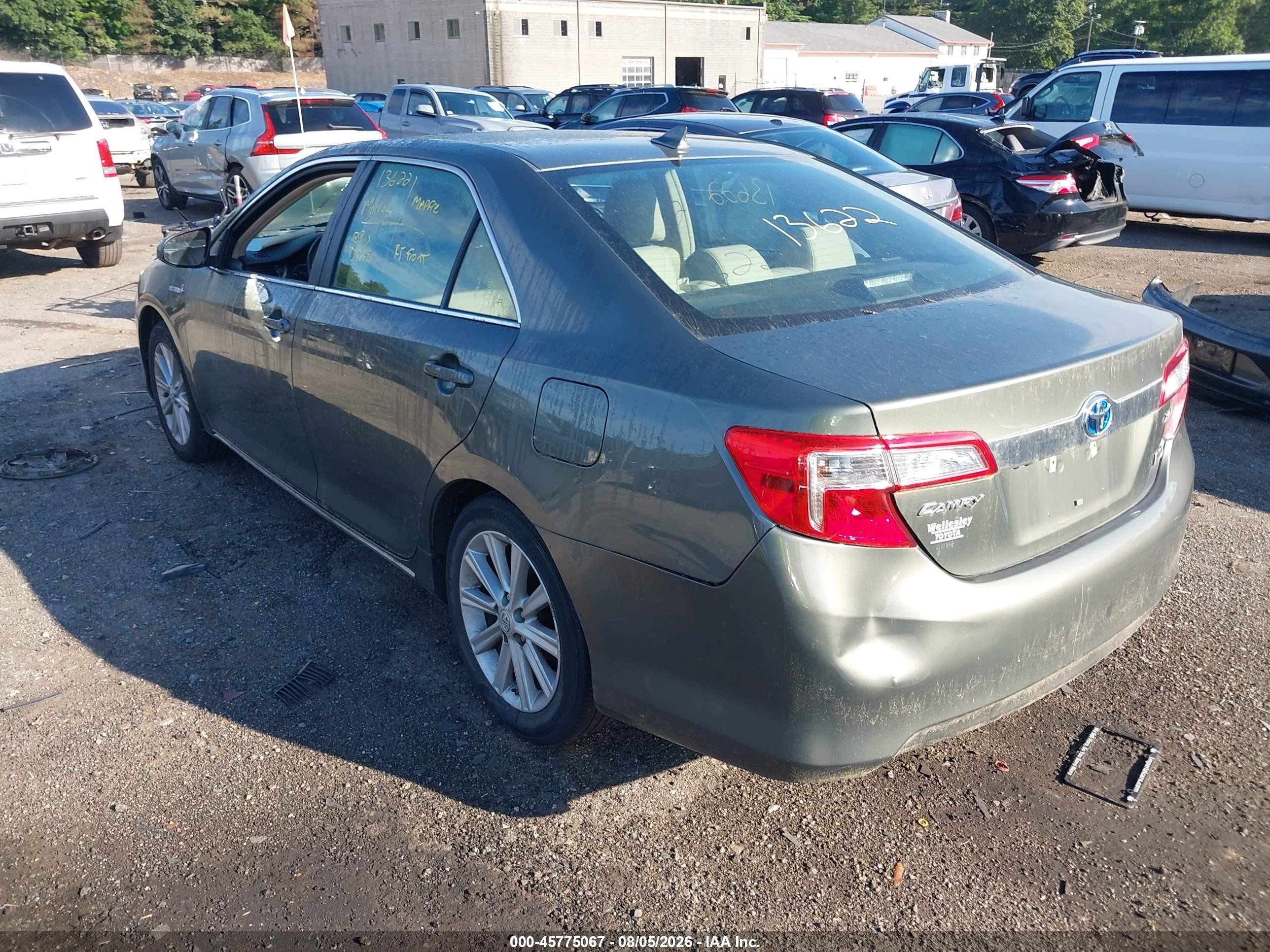 2012 Toyota Camry Hybrid Xle Green vin: 4T1BD1FK9CU053610