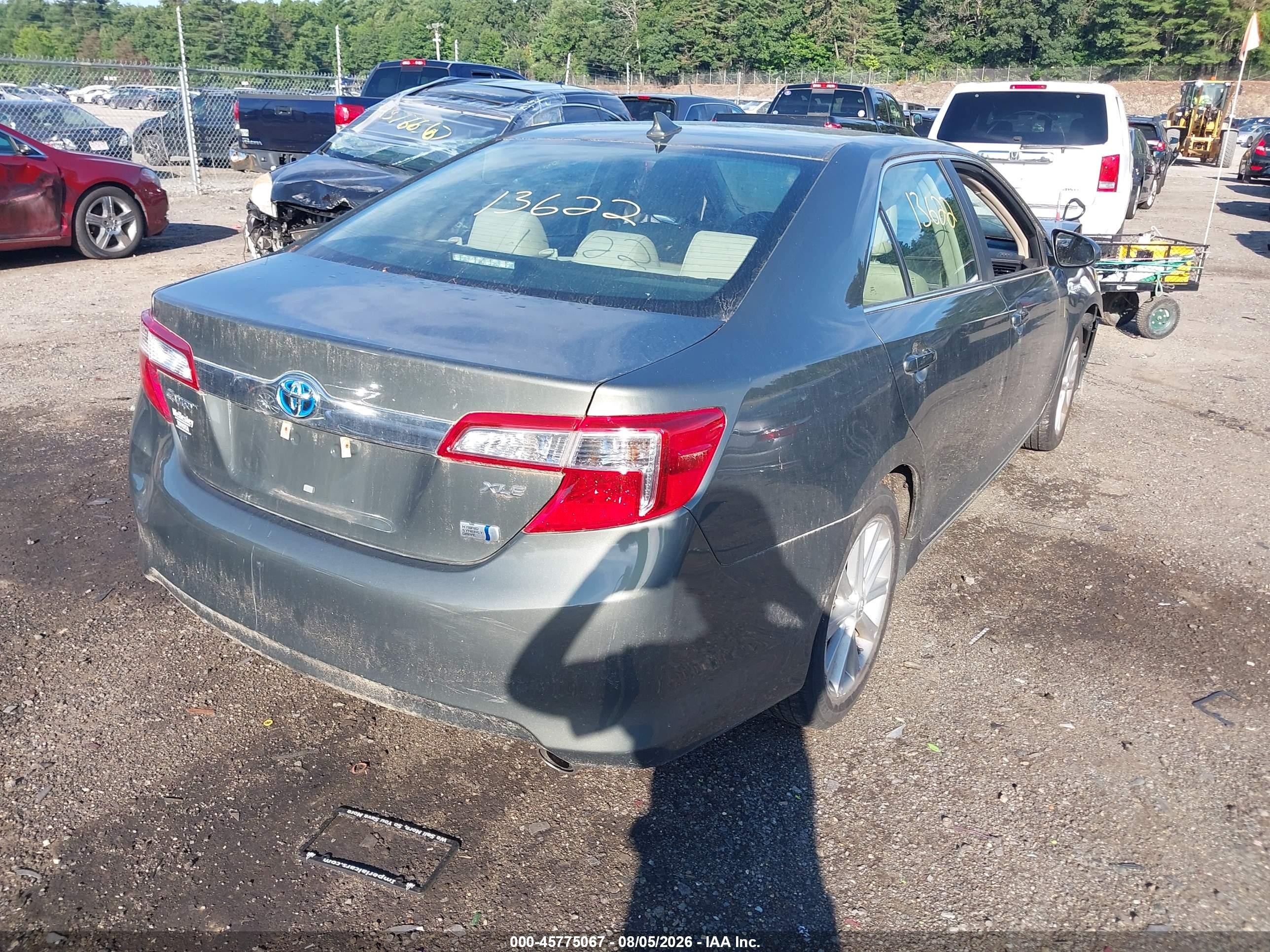 2012 Toyota Camry Hybrid Xle Green vin: 4T1BD1FK9CU053610