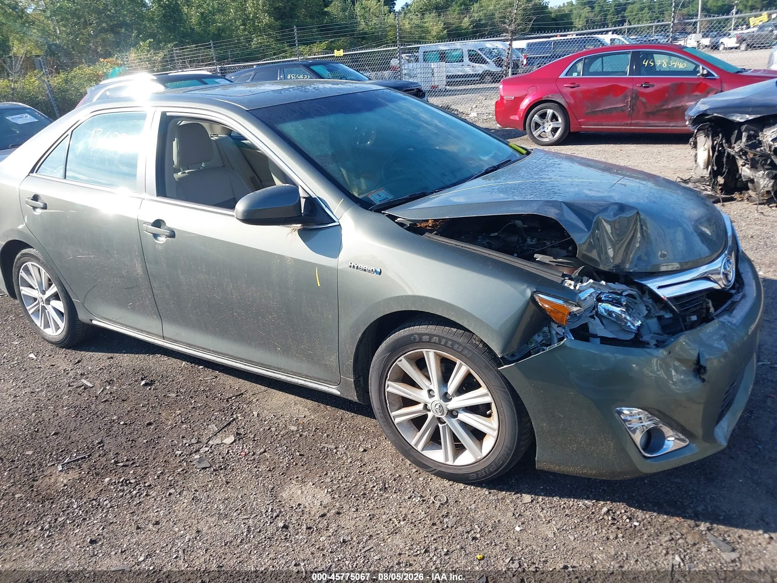 2012 Toyota Camry Hybrid Xle Green vin: 4T1BD1FK9CU053610