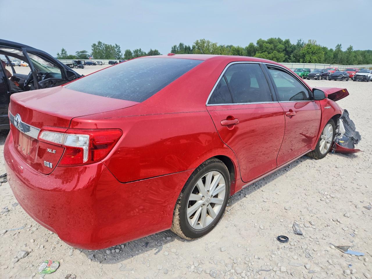2012 Toyota Camry Hybrid Xle Red vin: 4T1BD1FK9CU058743