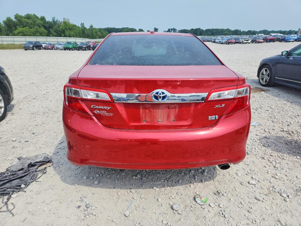 2012 Toyota Camry Hybrid Xle Red vin: 4T1BD1FK9CU058743
