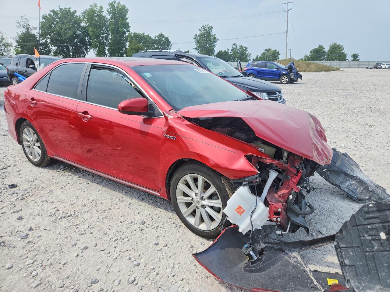 2012 Toyota Camry Hybrid Xle Red vin: 4T1BD1FK9CU058743