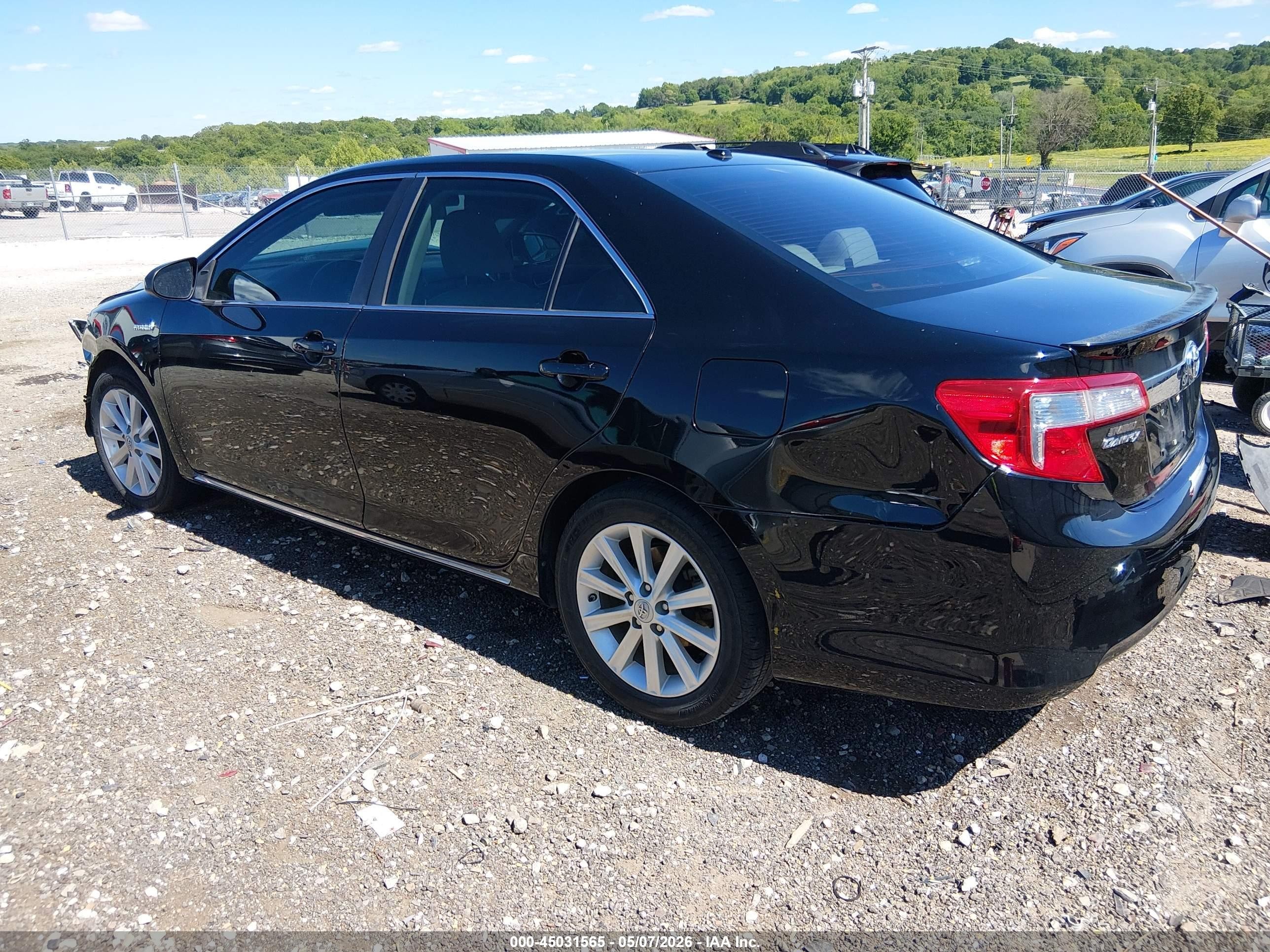 2013 Toyota Camry Hybrid Xle Black vin: 4T1BD1FK9DU074040