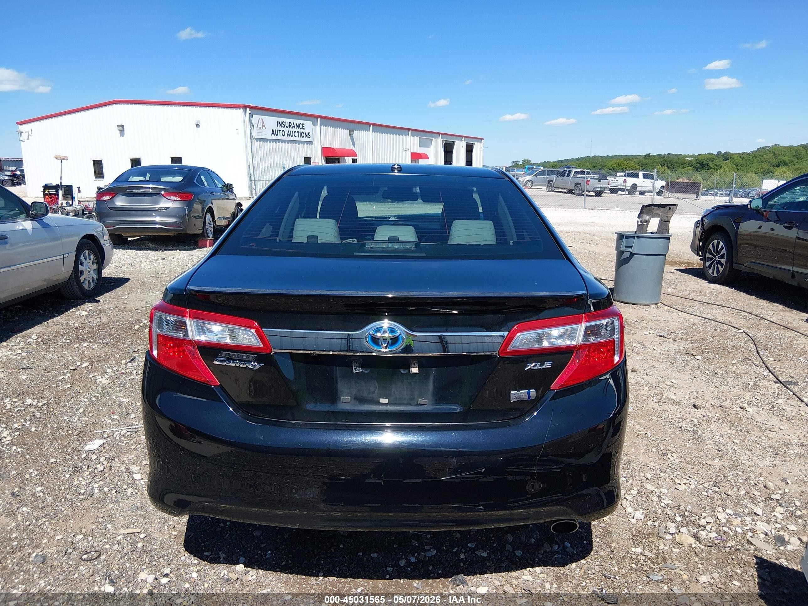 2013 Toyota Camry Hybrid Xle Black vin: 4T1BD1FK9DU074040