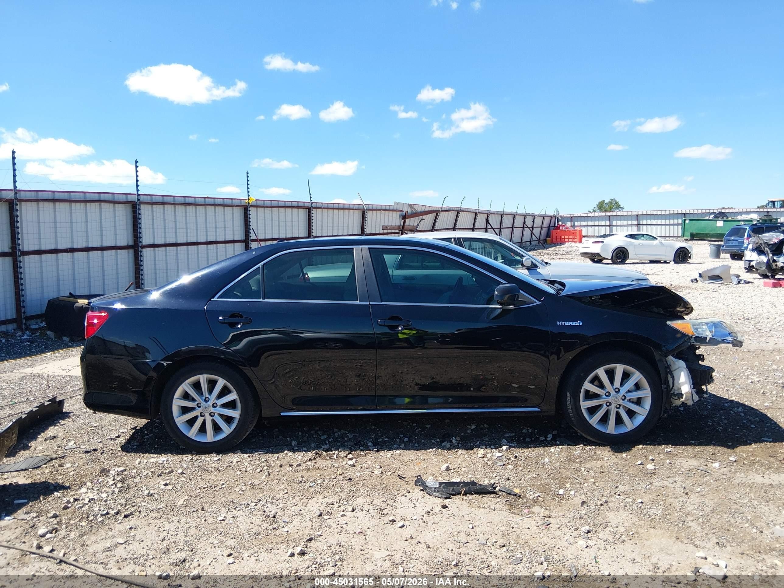 2013 Toyota Camry Hybrid Xle Black vin: 4T1BD1FK9DU074040
