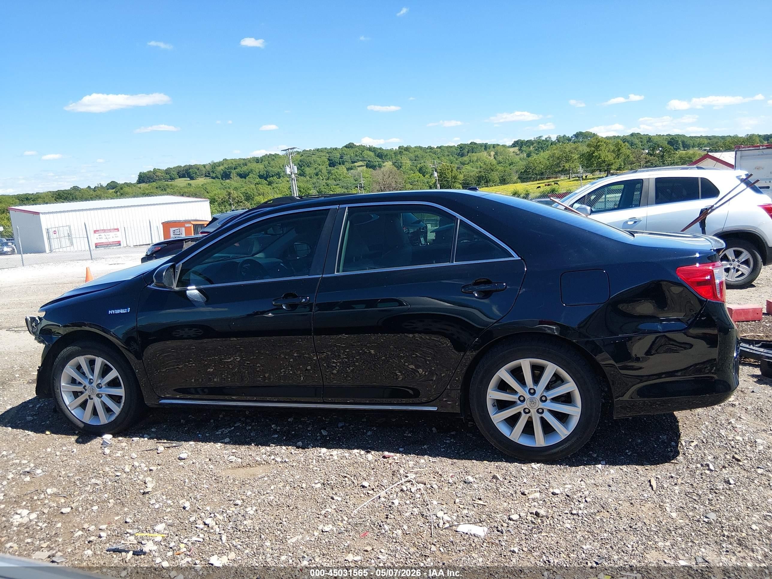 2013 Toyota Camry Hybrid Xle Black vin: 4T1BD1FK9DU074040