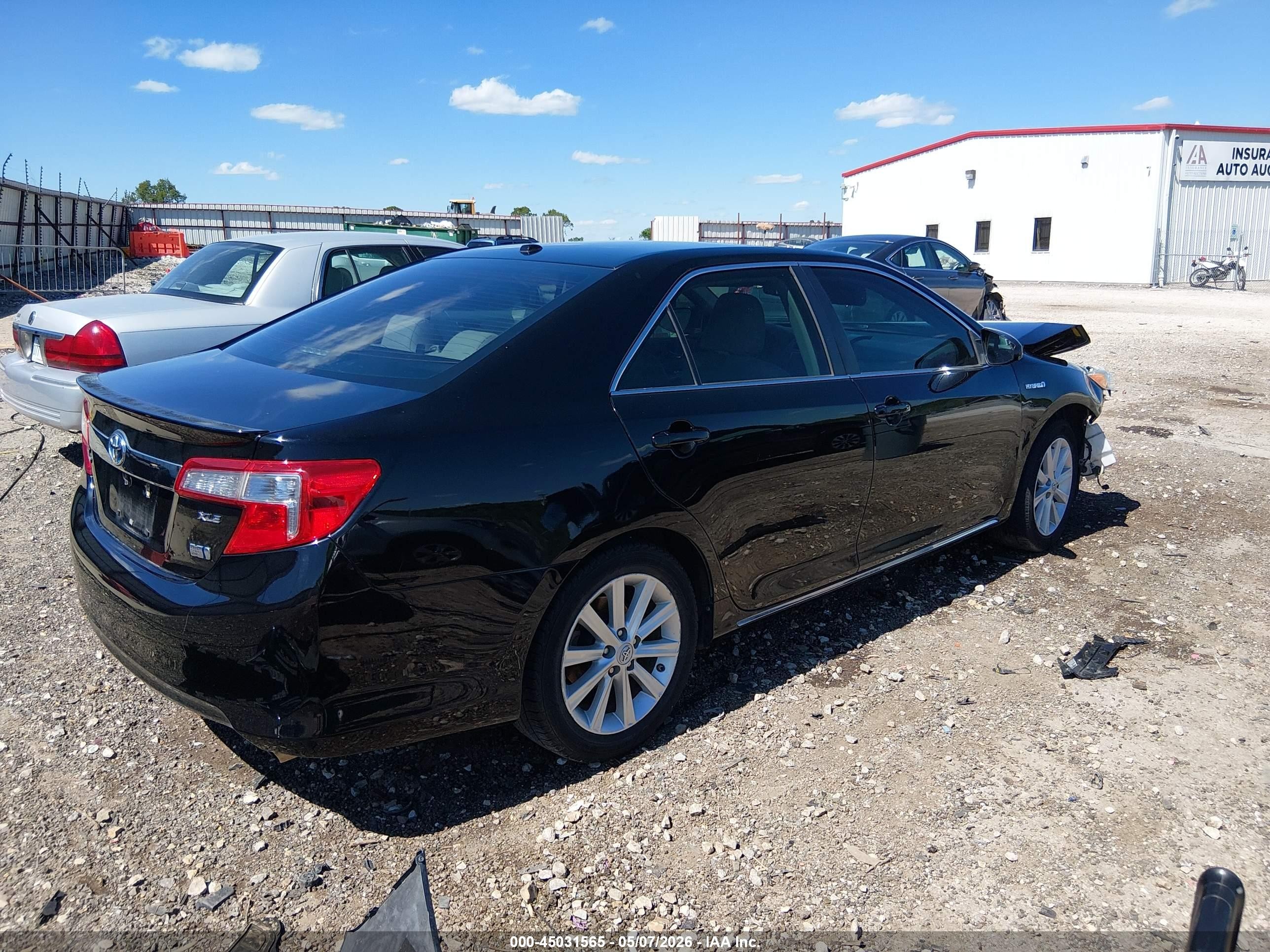 2013 Toyota Camry Hybrid Xle Black vin: 4T1BD1FK9DU074040