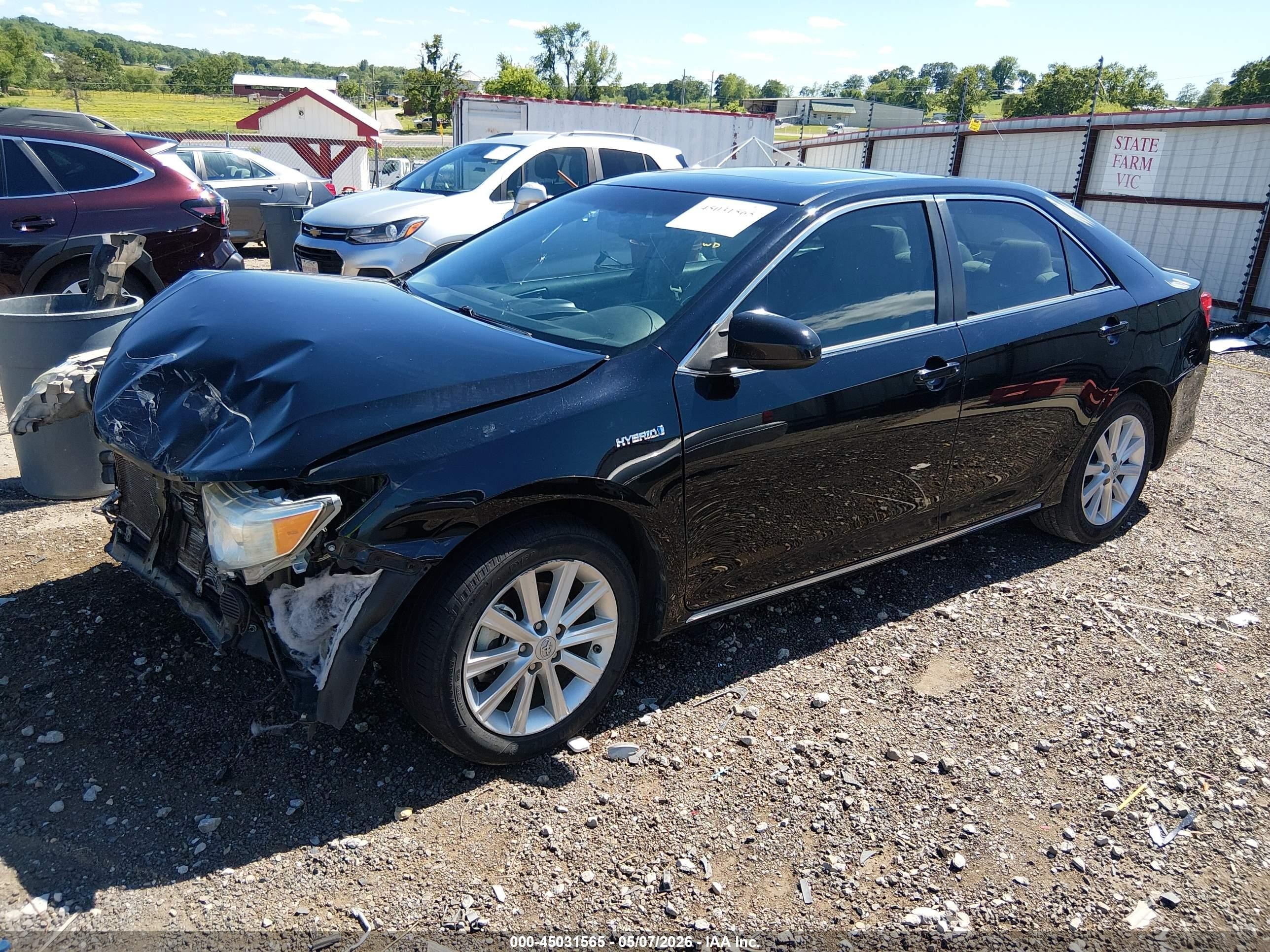 2013 Toyota Camry Hybrid Xle Black vin: 4T1BD1FK9DU074040