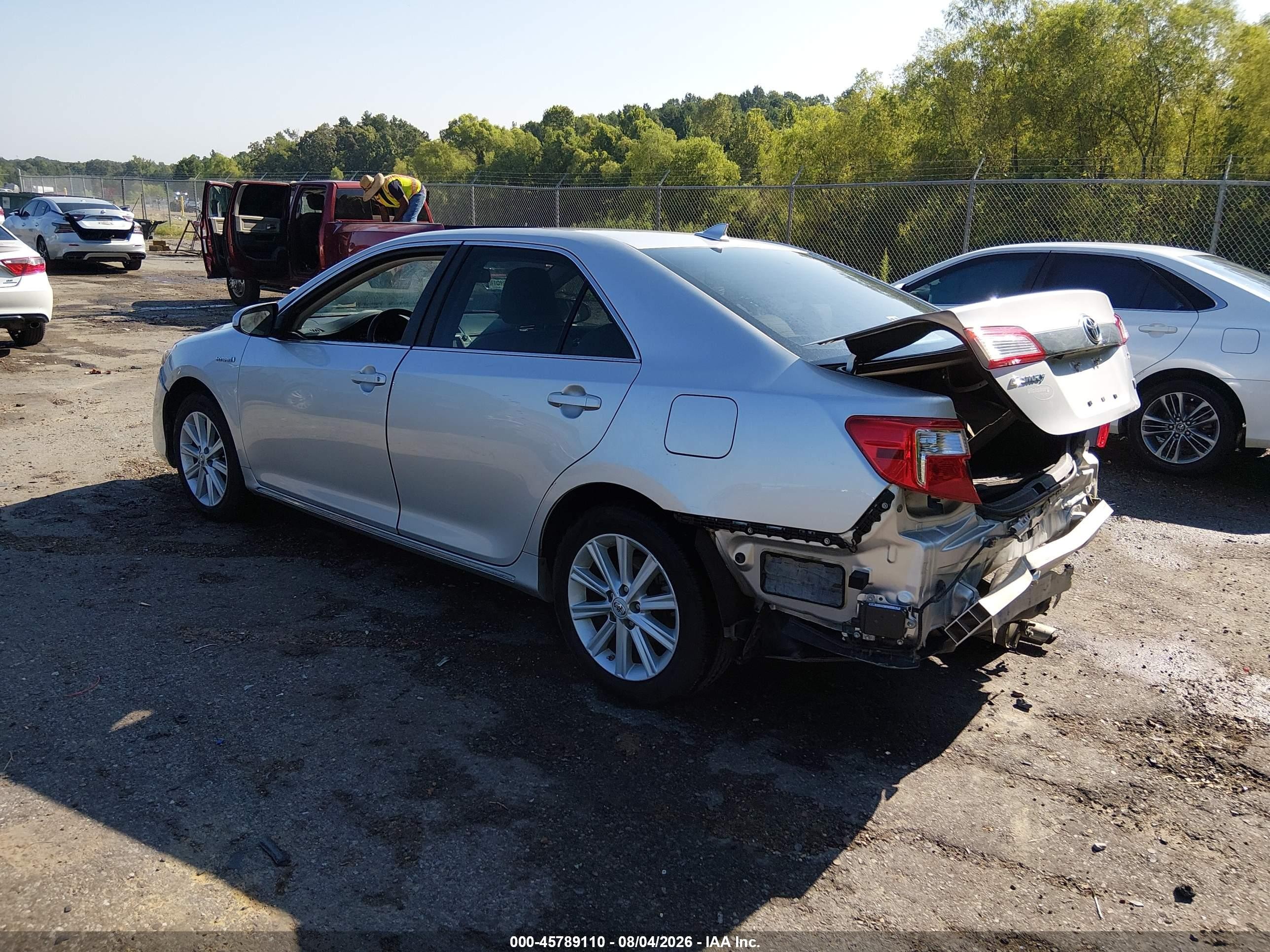 2013 Toyota Camry Hybrid Xle Серебряный vin: 4T1BD1FK9DU074295