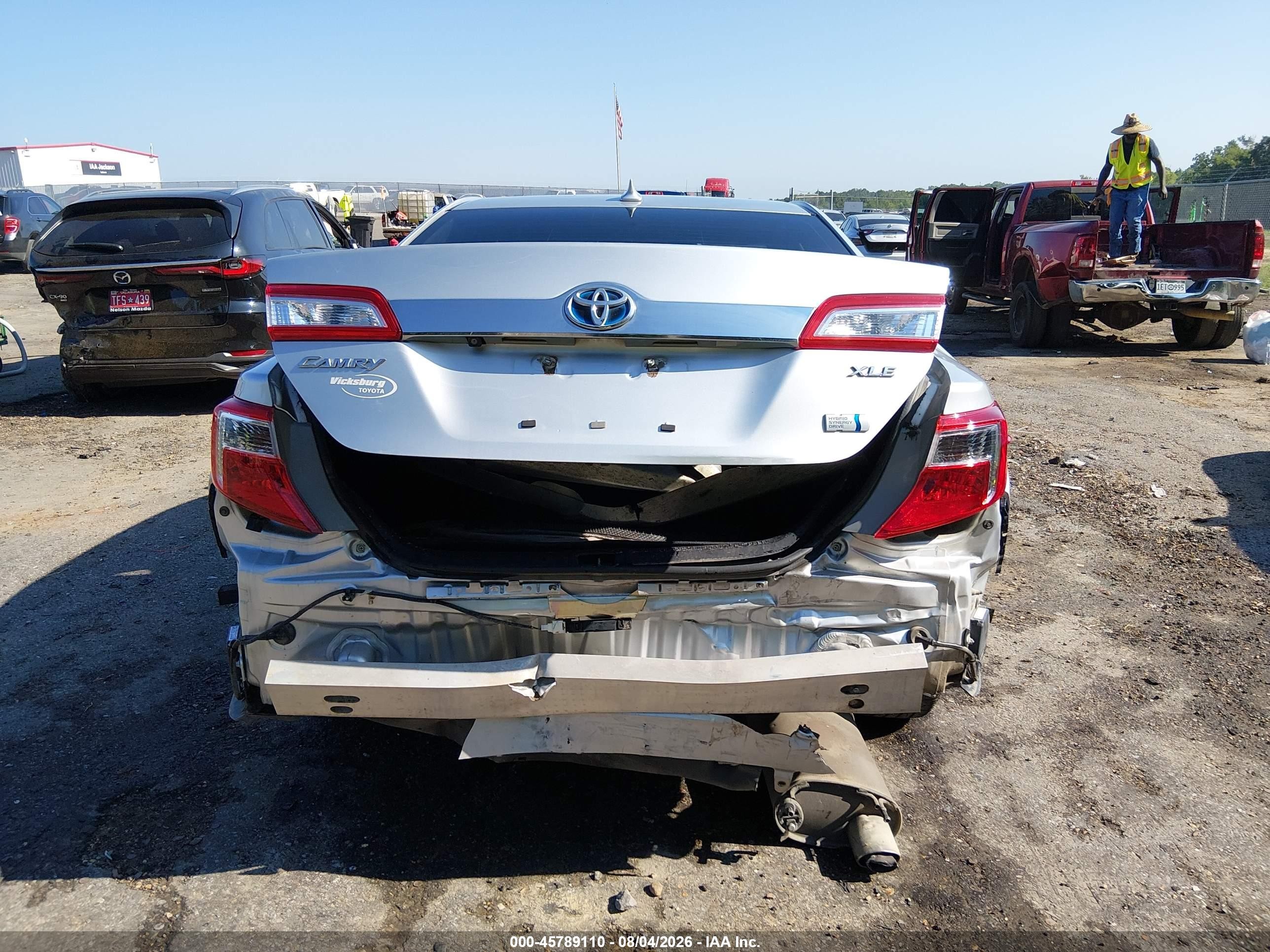2013 Toyota Camry Hybrid Xle Серебряный vin: 4T1BD1FK9DU074295