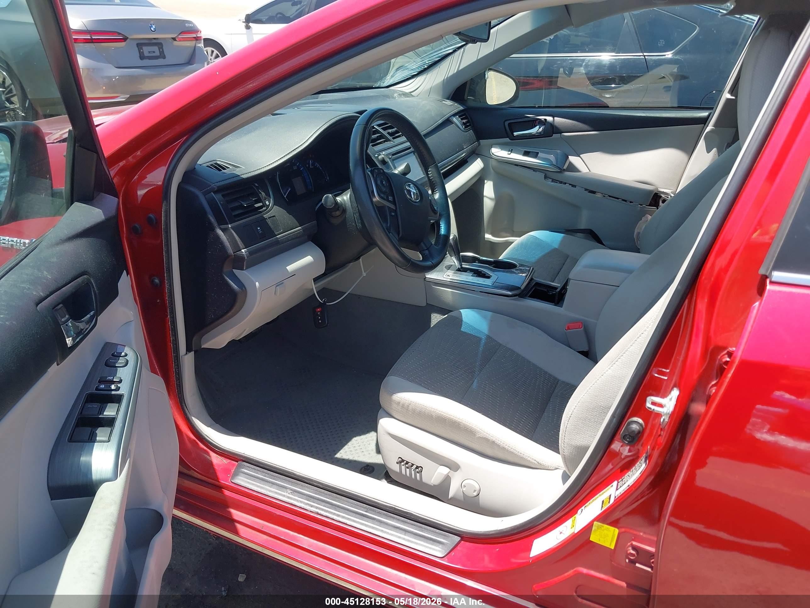 2013 Toyota Camry Hybrid Xle Red vin: 4T1BD1FK9DU074426