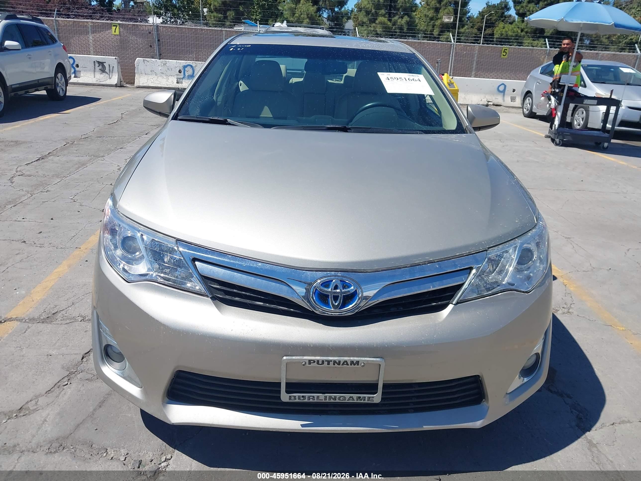 2013 Toyota Camry Hybrid Xle Gray vin: 4T1BD1FK9DU074491