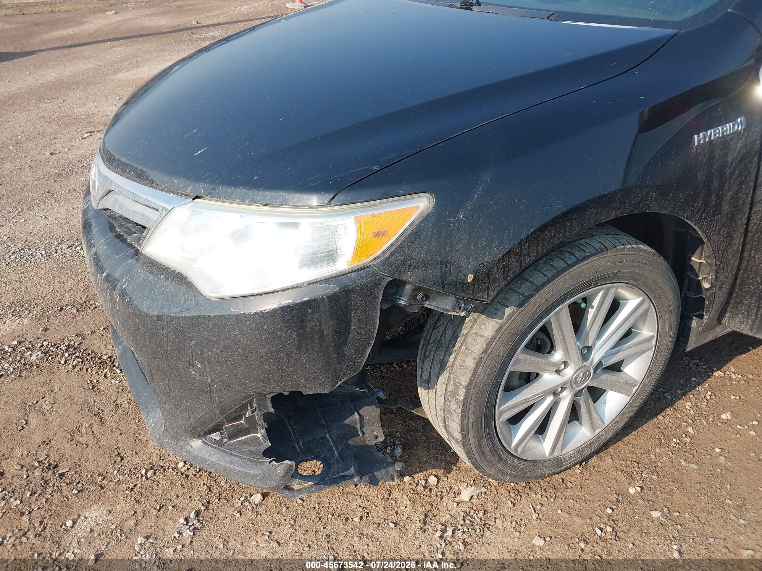 2013 Toyota Camry Hybrid Xle Черный vin: 4T1BD1FK9DU077701