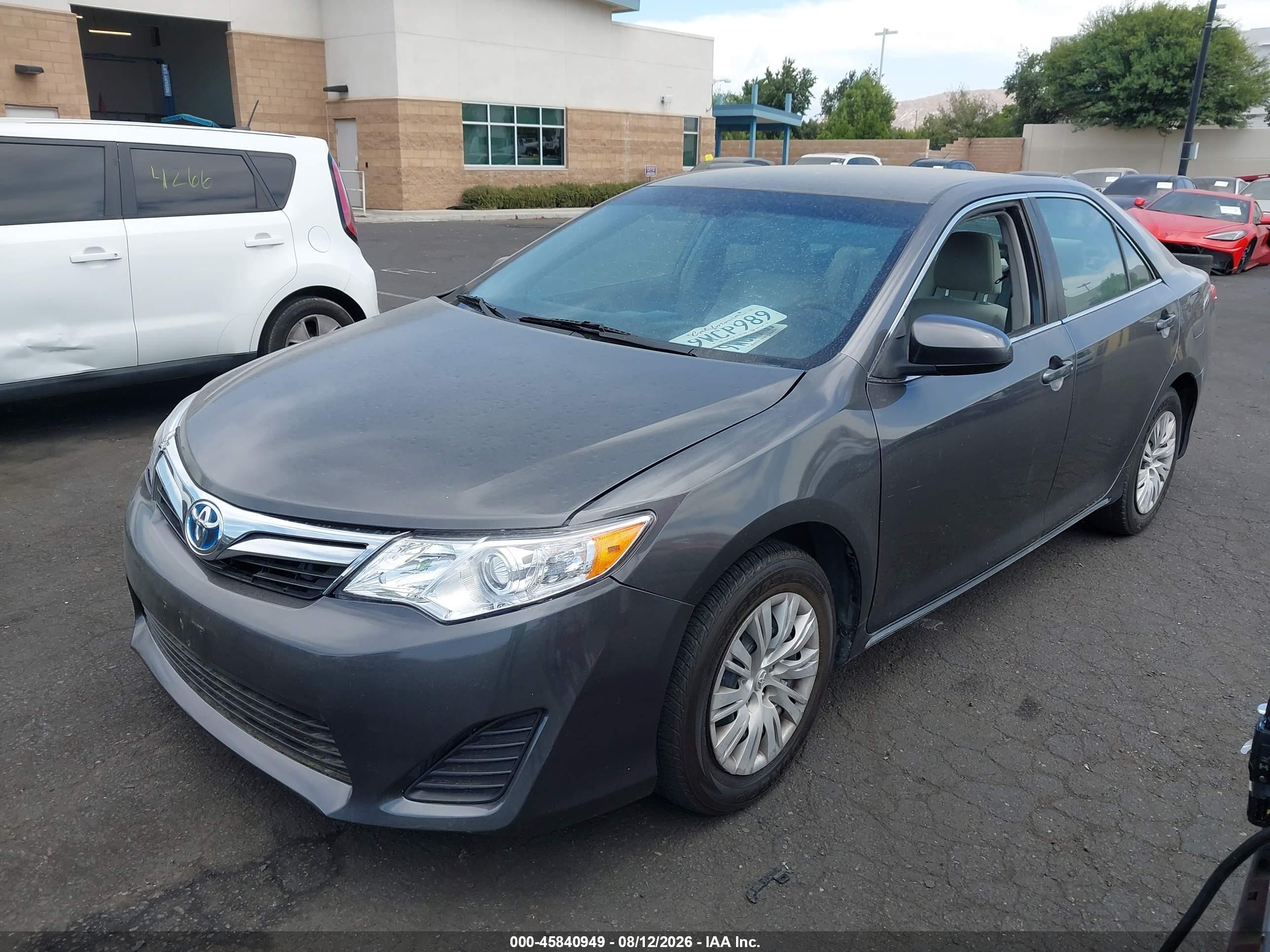 2013 Toyota Camry Hybrid Le Gray vin: 4T1BD1FK9DU083501