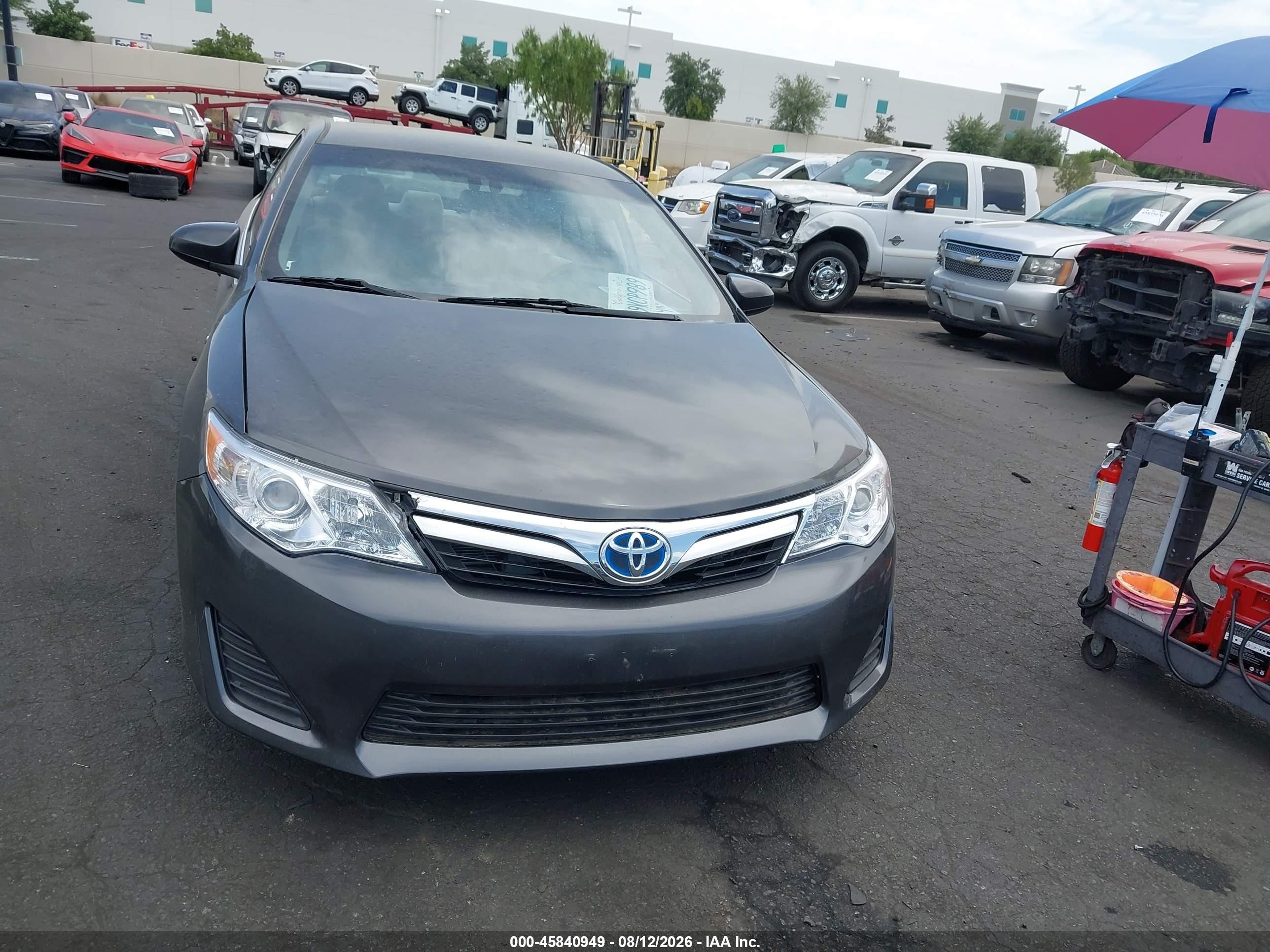2013 Toyota Camry Hybrid Le Gray vin: 4T1BD1FK9DU083501