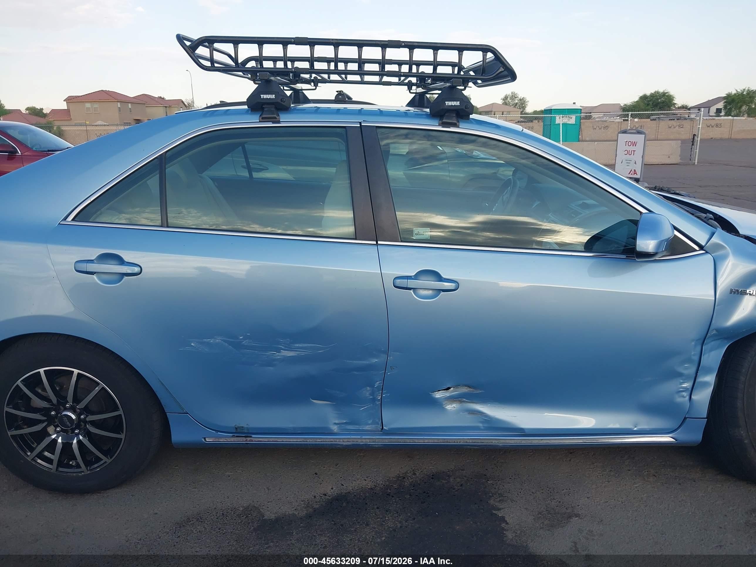 2013 Toyota Camry Hybrid Le Light Blue vin: 4T1BD1FK9DU086639