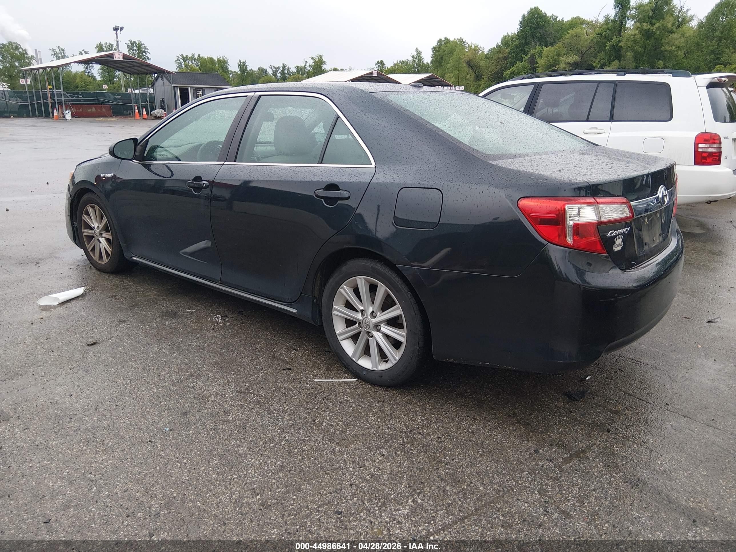 2013 Toyota Camry Hybrid Xle Black vin: 4T1BD1FK9DU089797