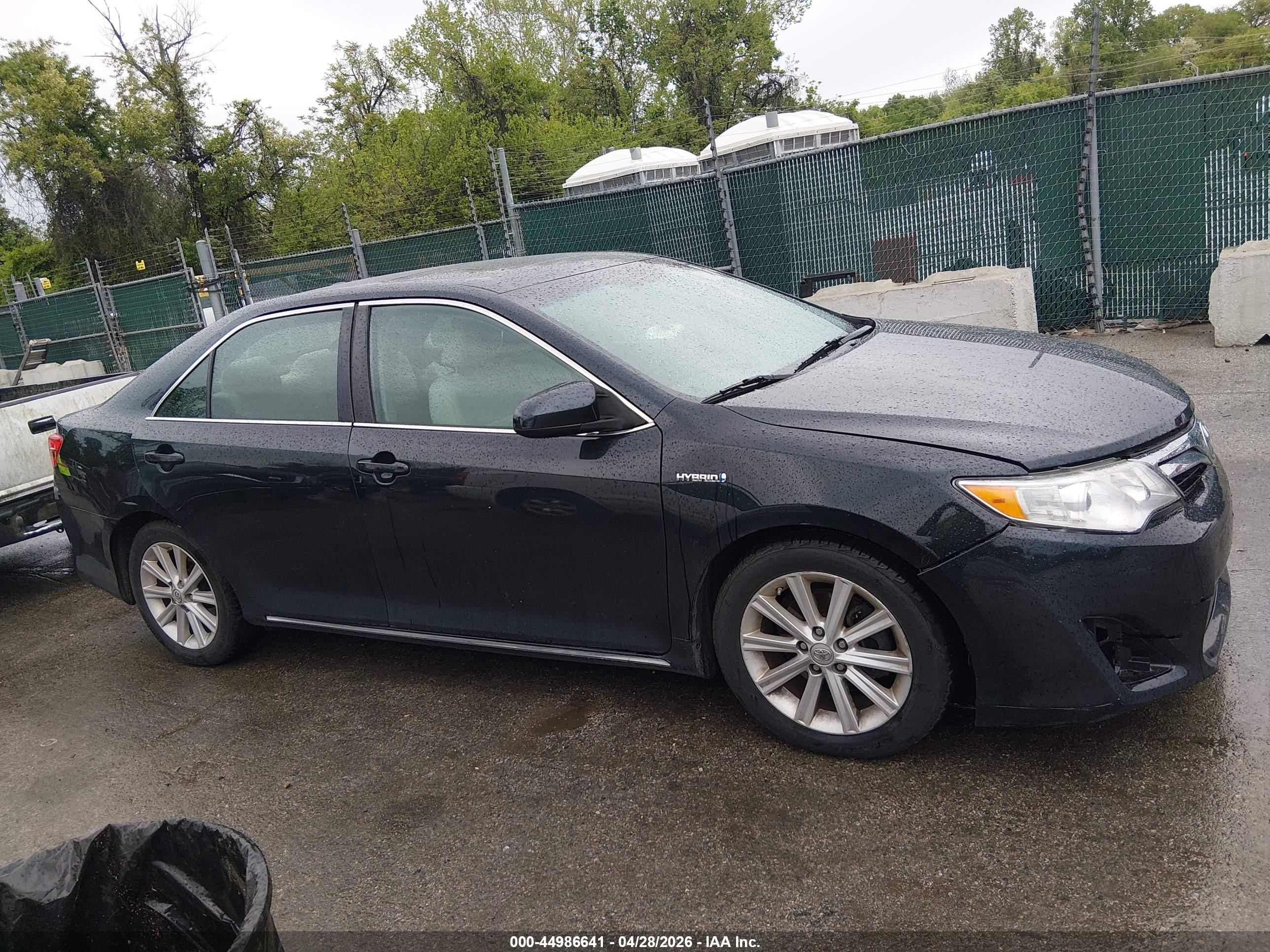 2013 Toyota Camry Hybrid Xle Black vin: 4T1BD1FK9DU089797