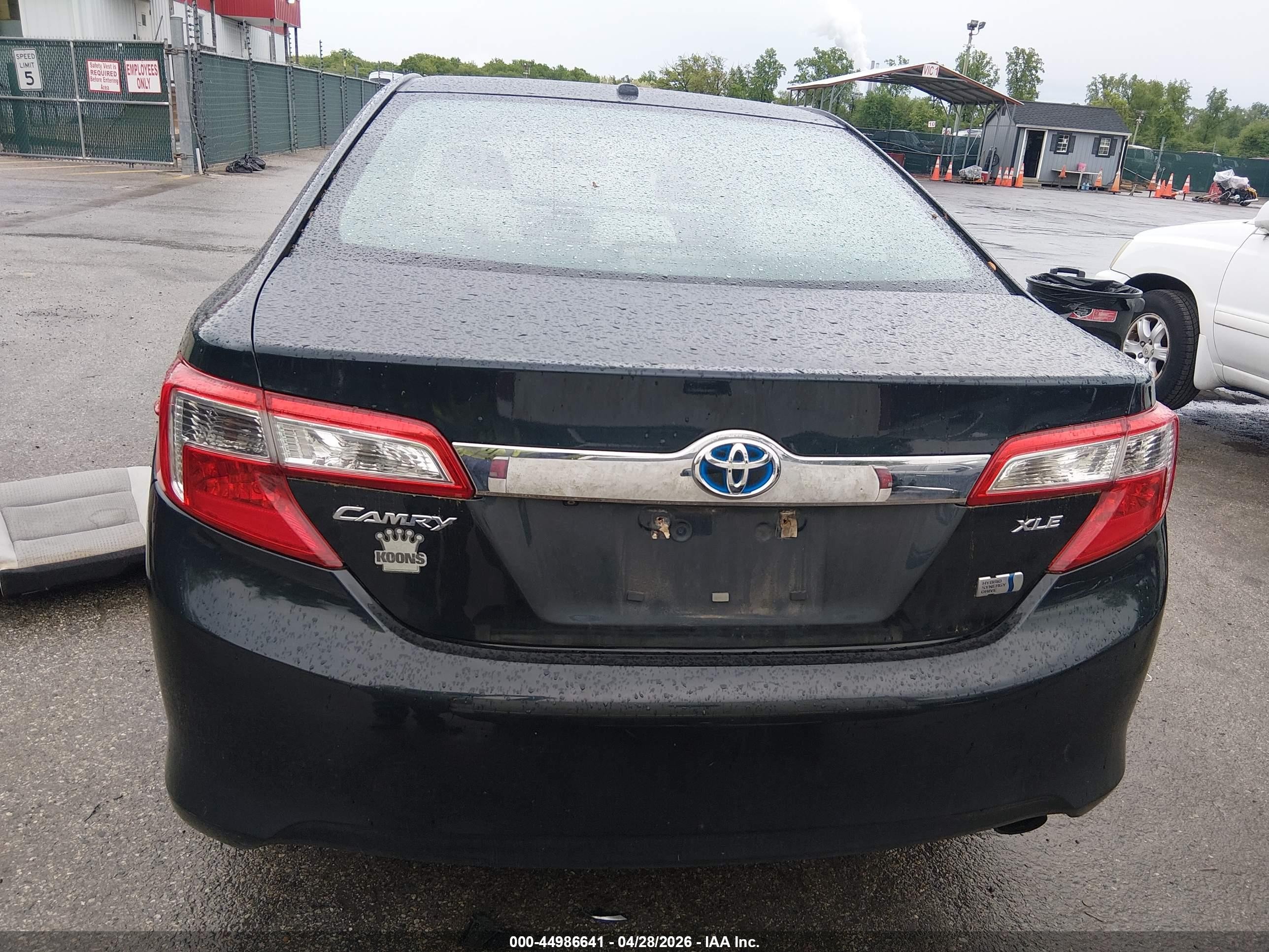 2013 Toyota Camry Hybrid Xle Black vin: 4T1BD1FK9DU089797