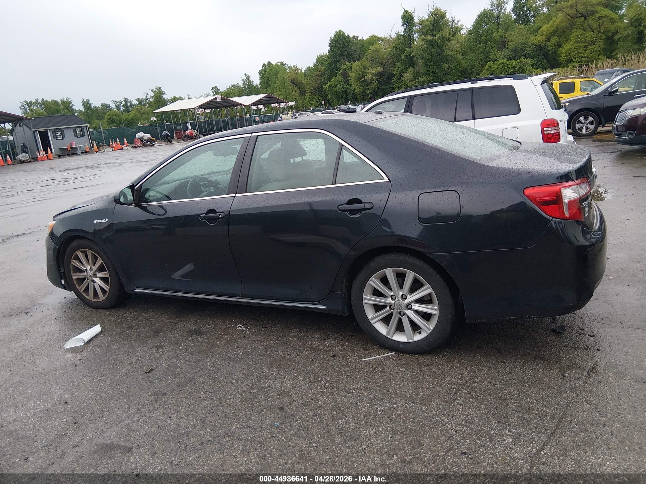 2013 Toyota Camry Hybrid Xle Black vin: 4T1BD1FK9DU089797