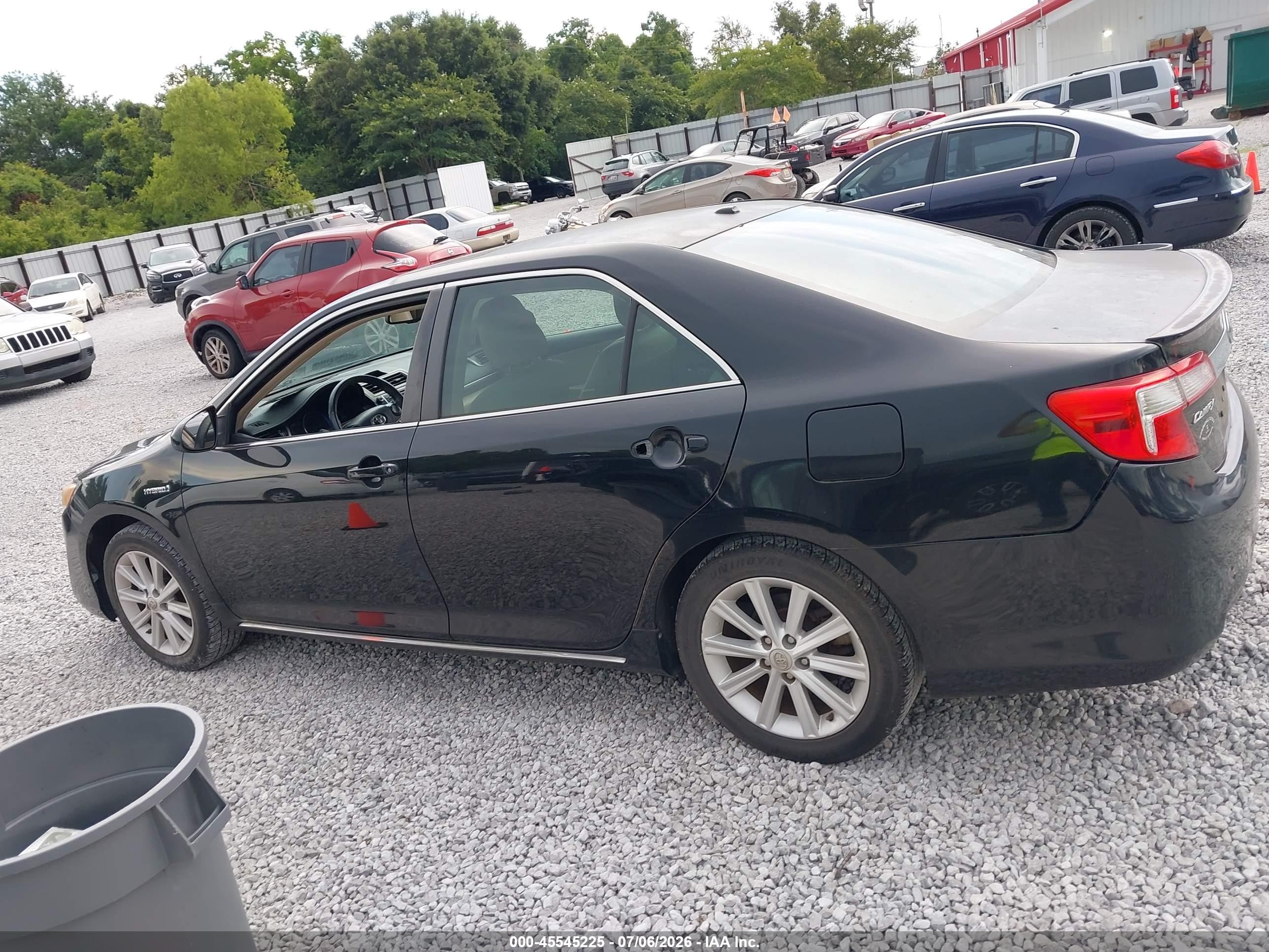 2013 Toyota Camry Hybrid Xle Black vin: 4T1BD1FK9DU092697