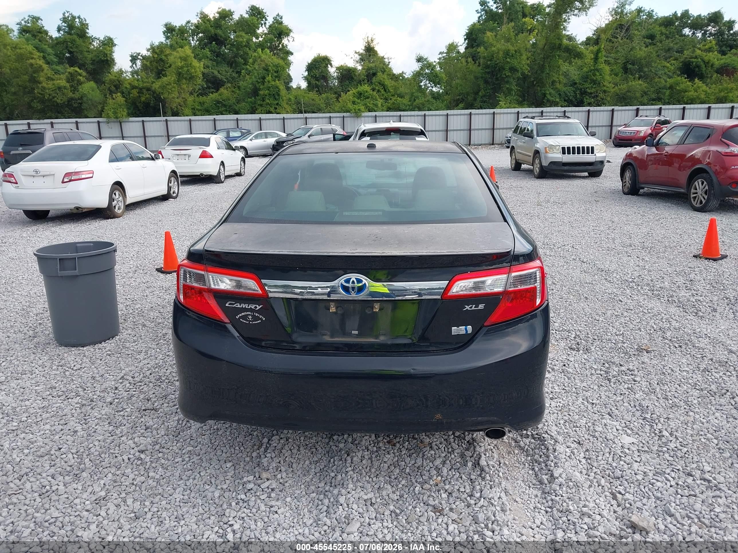 2013 Toyota Camry Hybrid Xle Black vin: 4T1BD1FK9DU092697