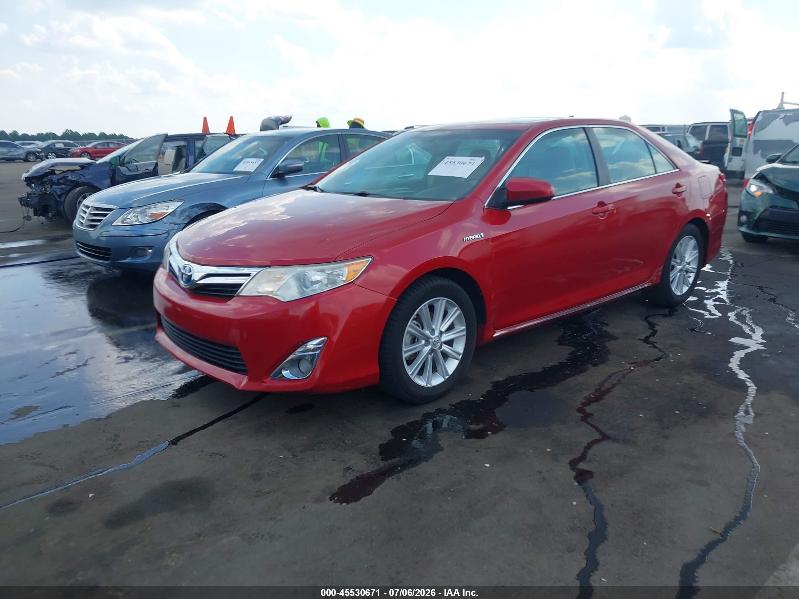 2013 Toyota Camry Hybrid Xle Maroon vin: 4T1BD1FK9DU093543