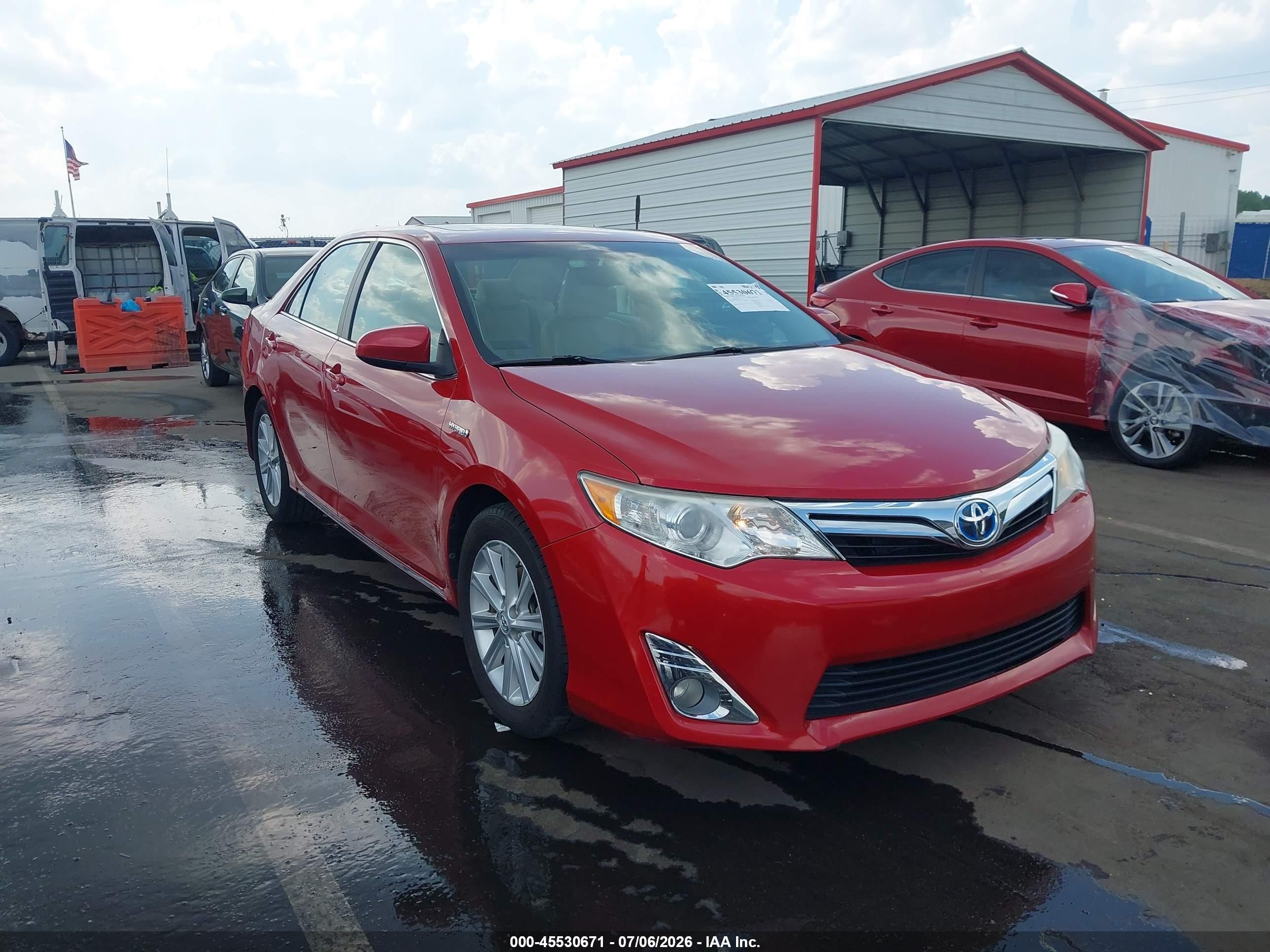 2013 Toyota Camry Hybrid Xle Maroon vin: 4T1BD1FK9DU093543