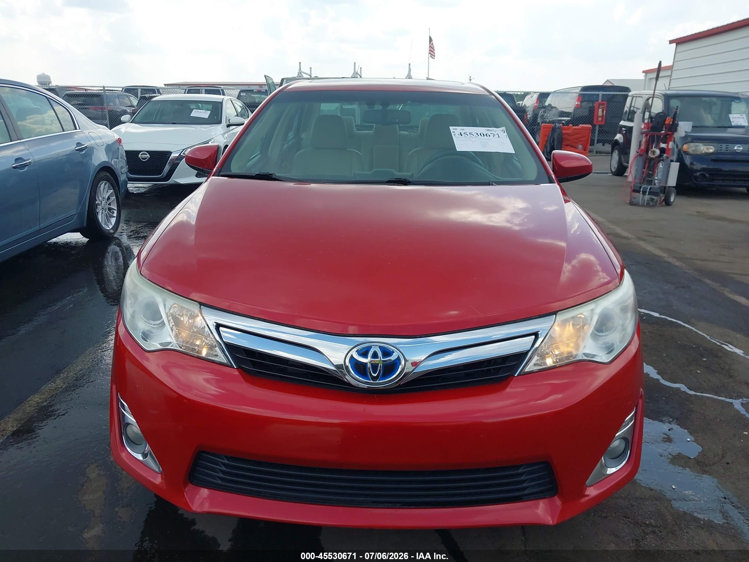 2013 Toyota Camry Hybrid Xle Maroon vin: 4T1BD1FK9DU093543