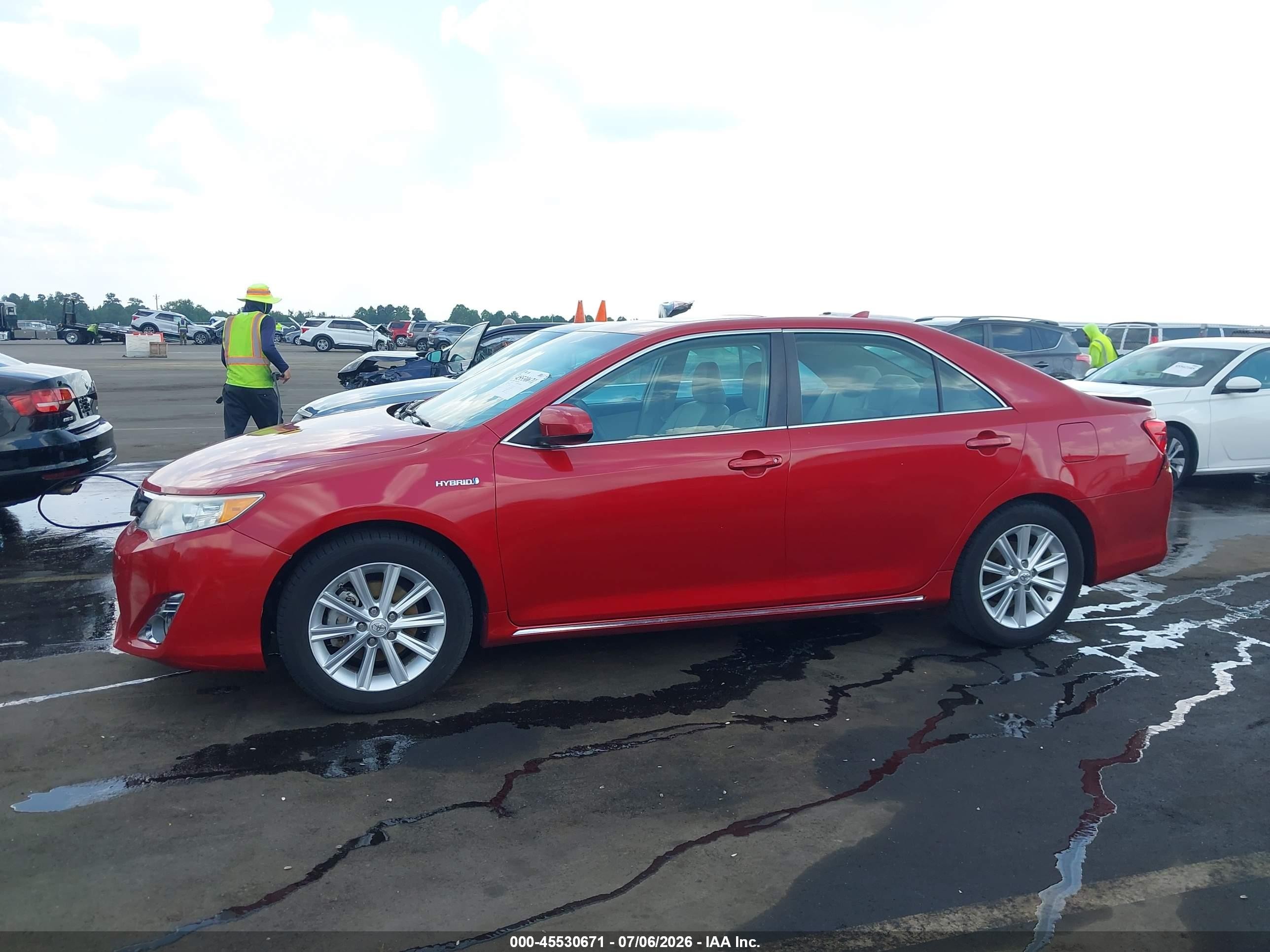 2013 Toyota Camry Hybrid Xle Maroon vin: 4T1BD1FK9DU093543