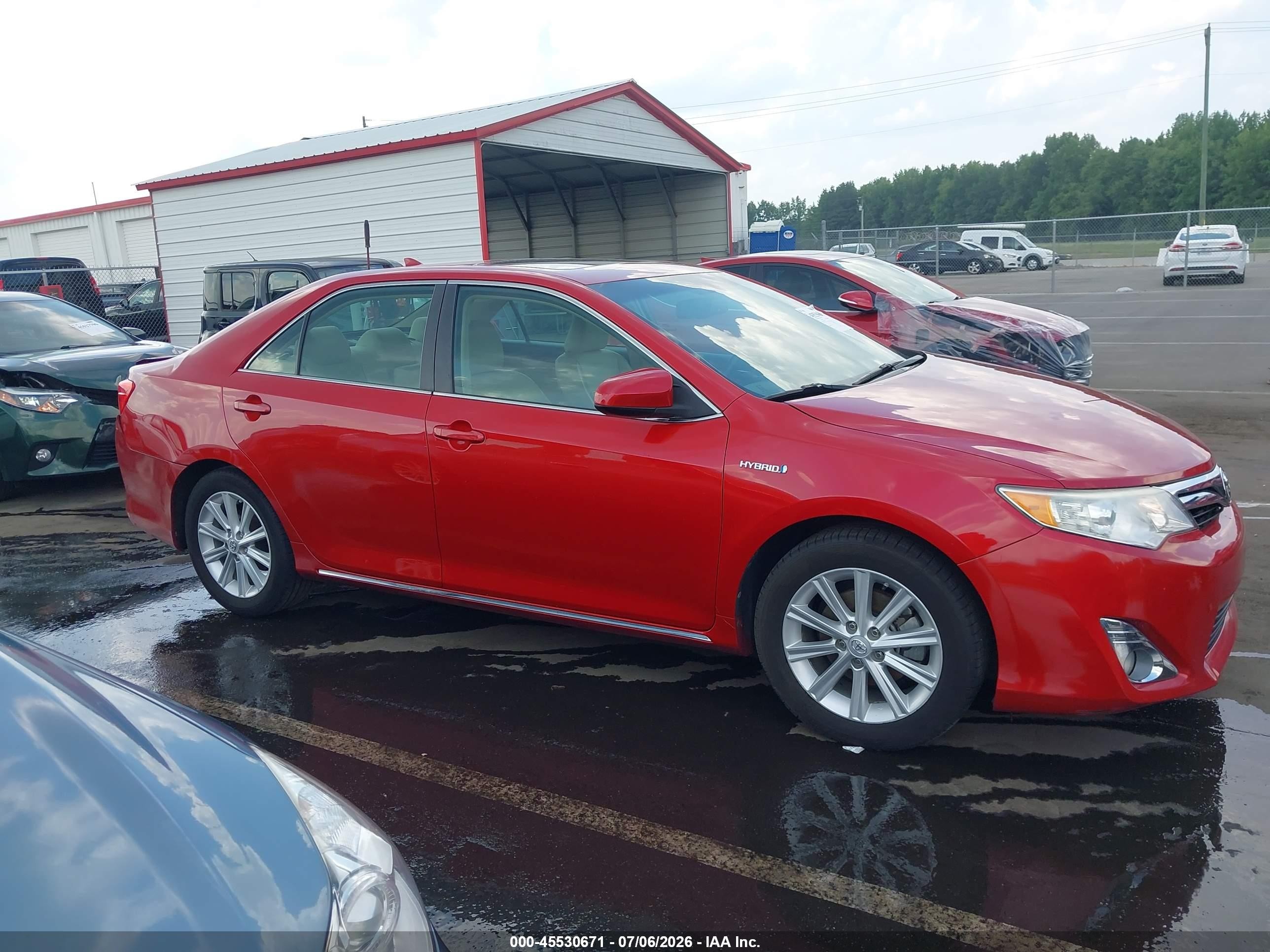 2013 Toyota Camry Hybrid Xle Maroon vin: 4T1BD1FK9DU093543