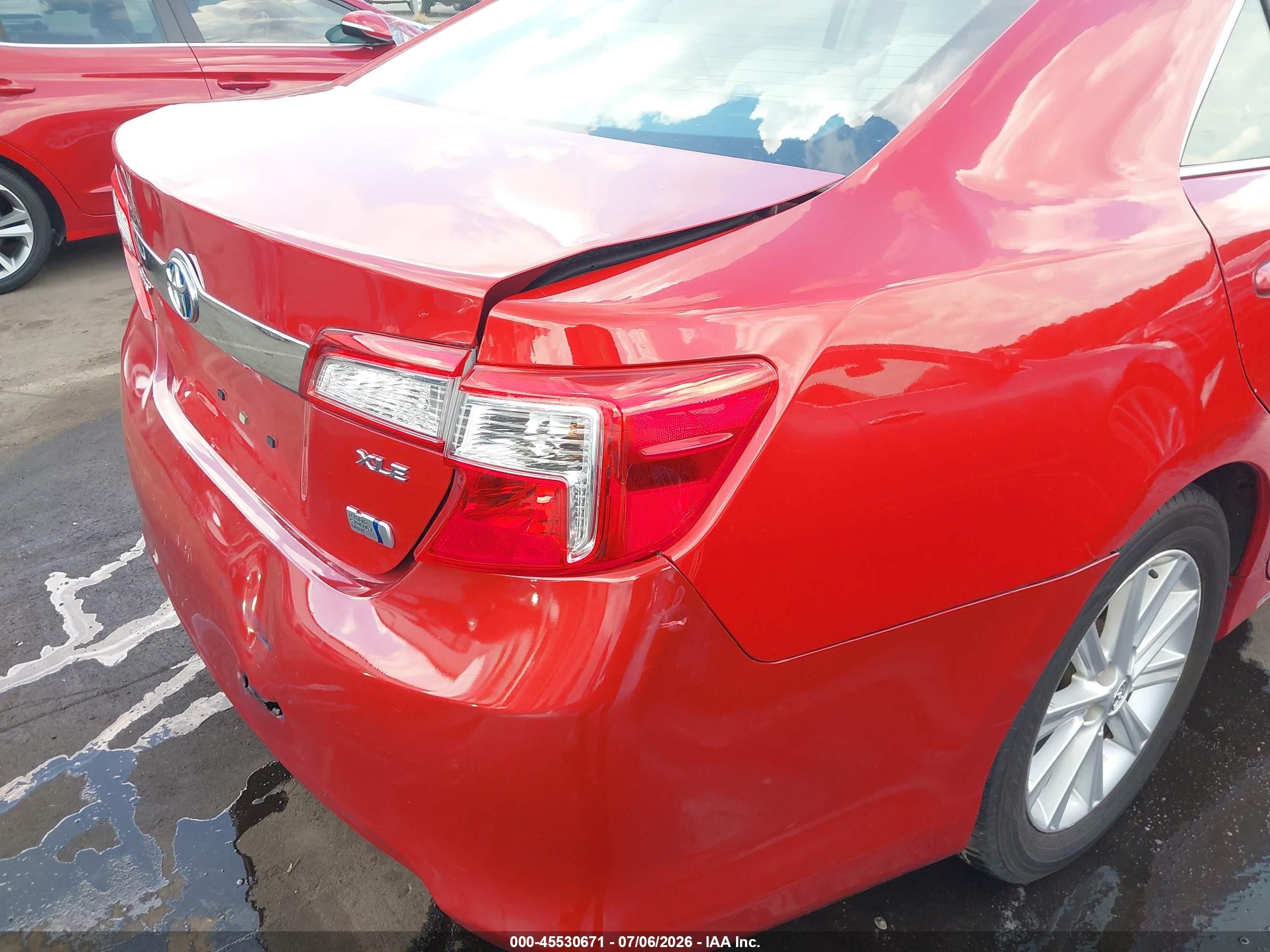 2013 Toyota Camry Hybrid Xle Maroon vin: 4T1BD1FK9DU093543