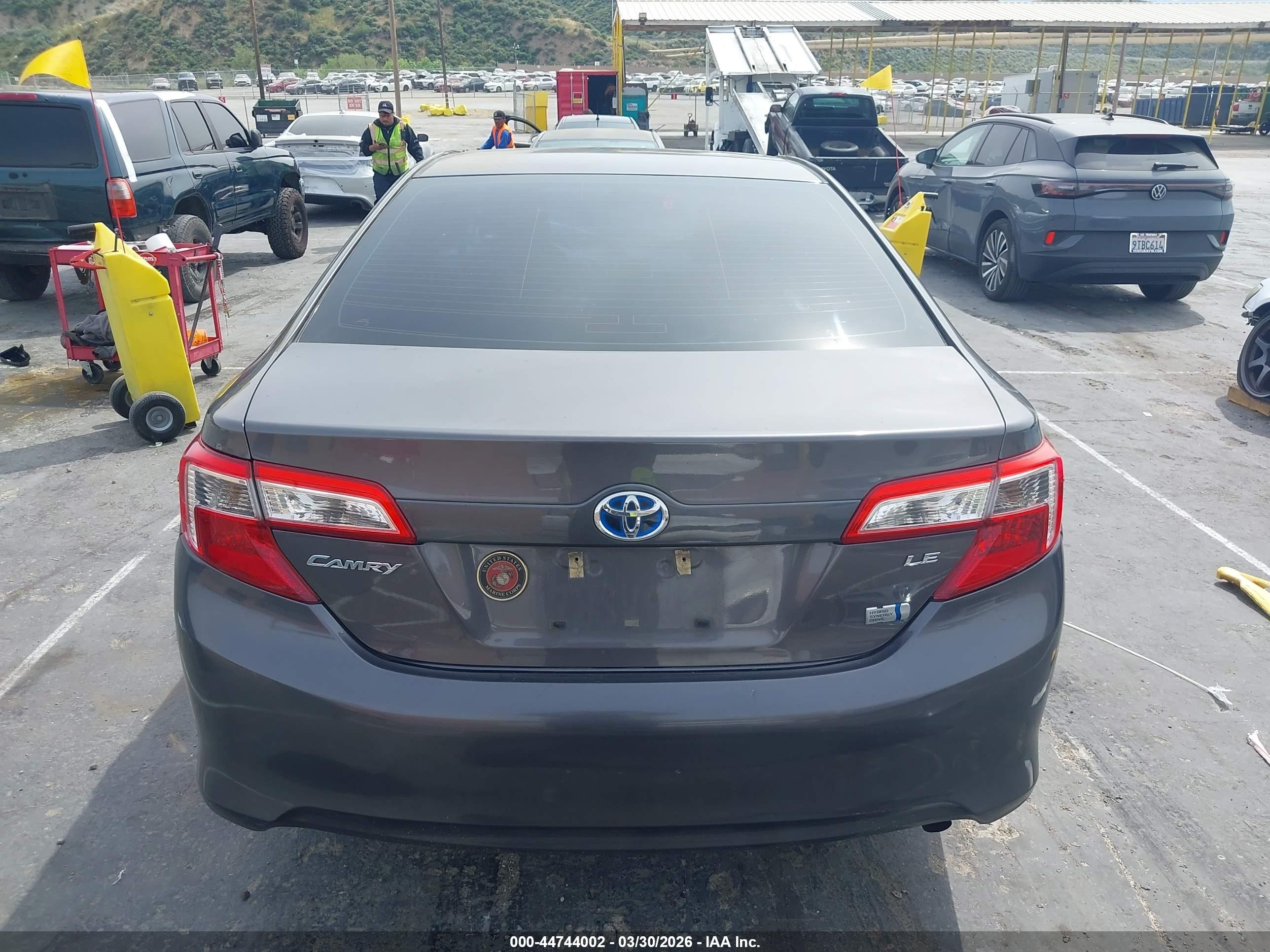 2013 Toyota Camry Hybrid Le Серый vin: 4T1BD1FK9DU095342