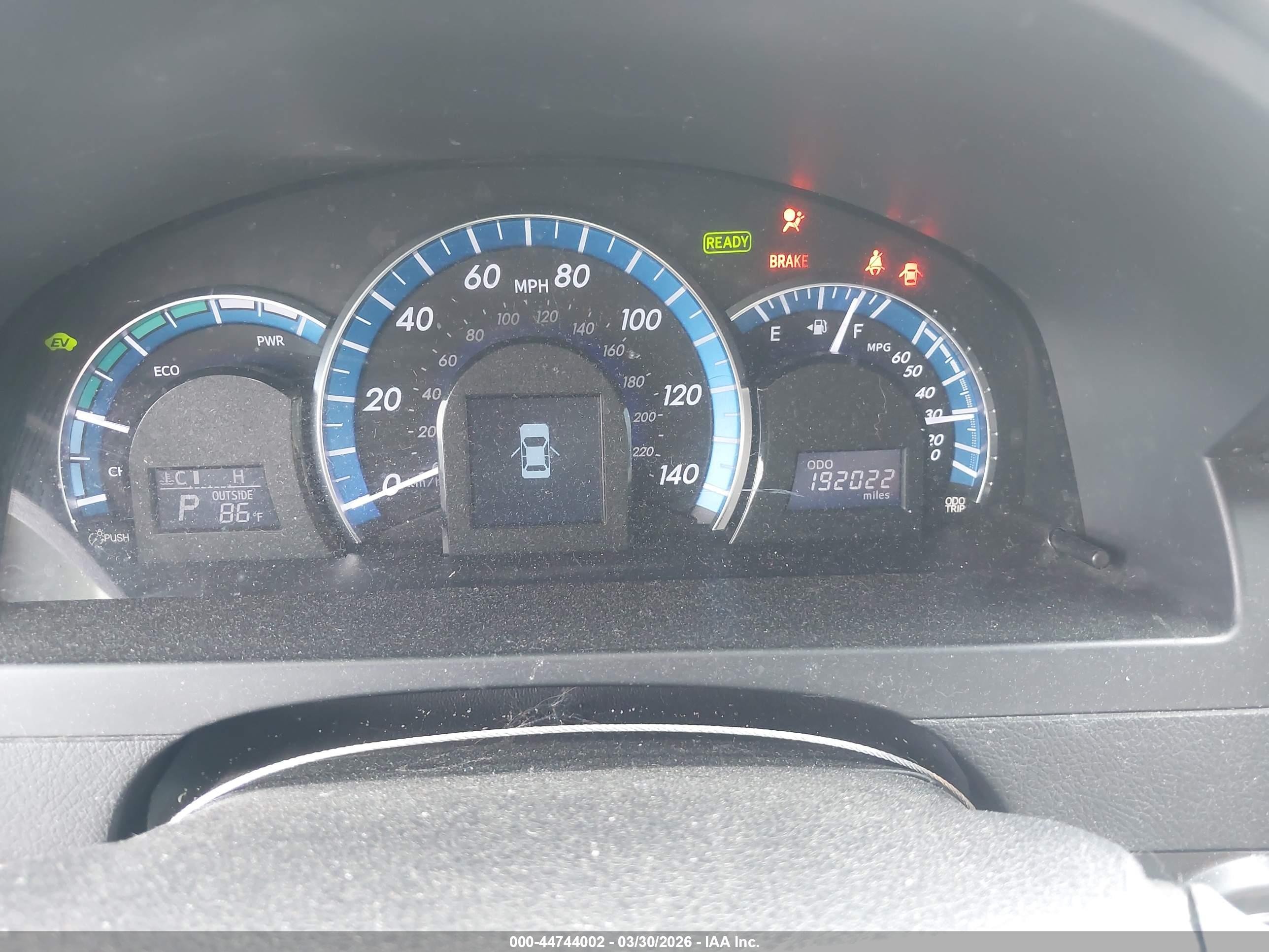 2013 Toyota Camry Hybrid Le Серый vin: 4T1BD1FK9DU095342