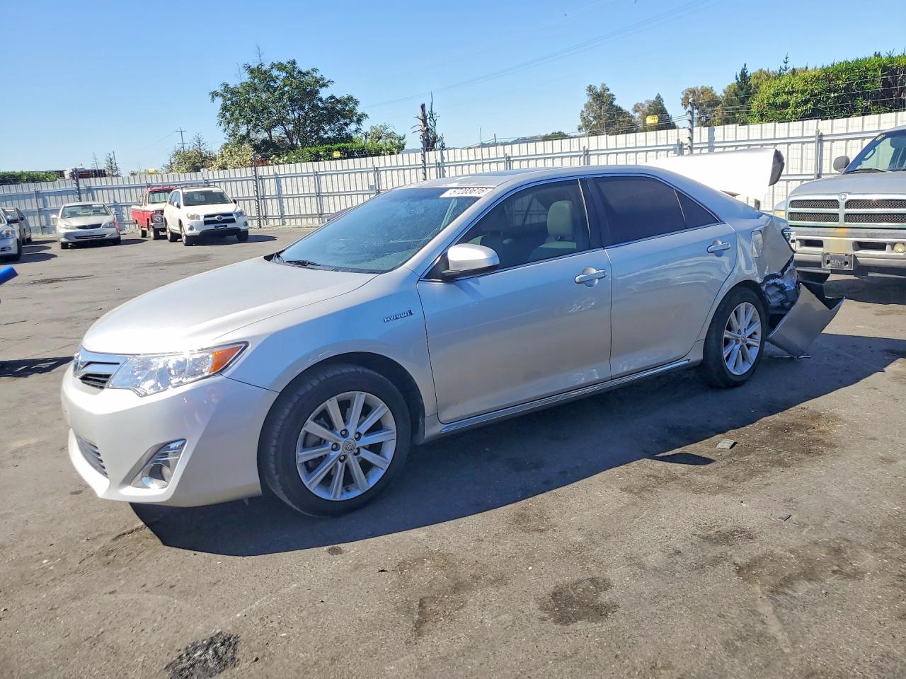 2013 Toyota Camry Hybrid Xle Gray vin: 4T1BD1FK9DU096877