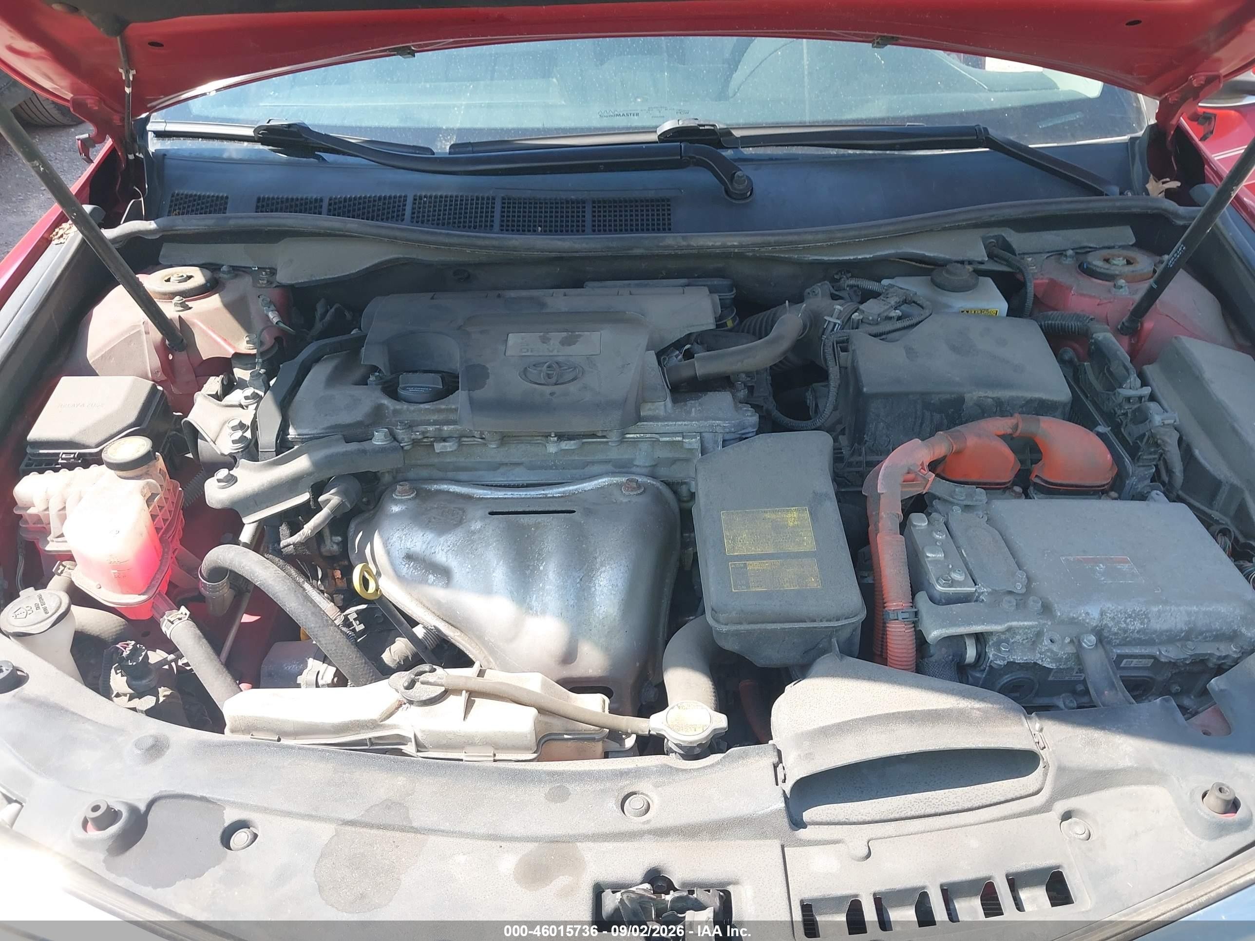 2014 Toyota Camry Hybrid Le Red vin: 4T1BD1FK9EU105871