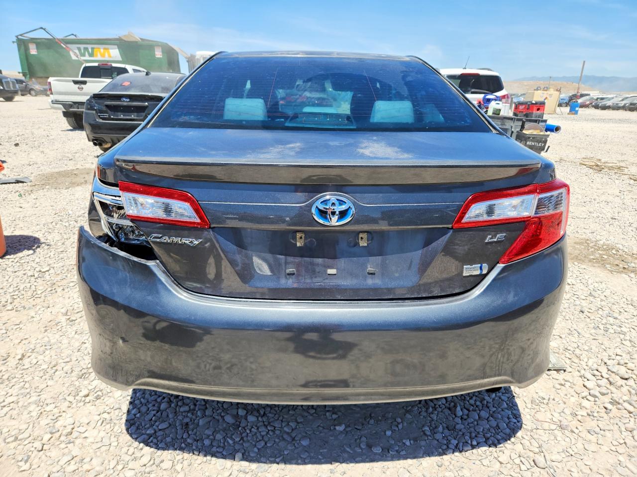 2014 Toyota Camry Hybrid Le Gray vin: 4T1BD1FK9EU110097