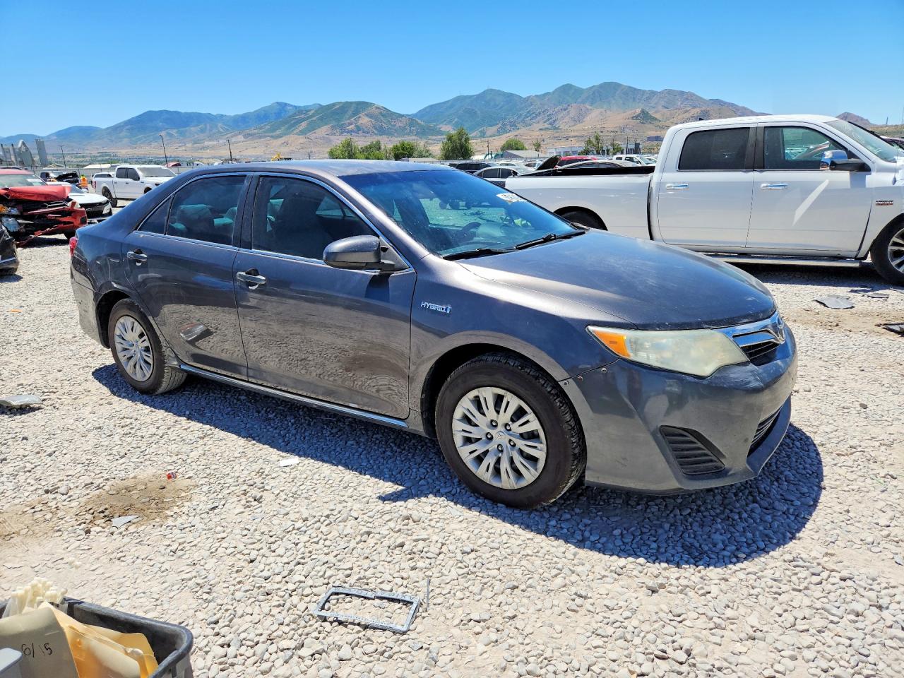 2014 Toyota Camry Hybrid Le Gray vin: 4T1BD1FK9EU110097