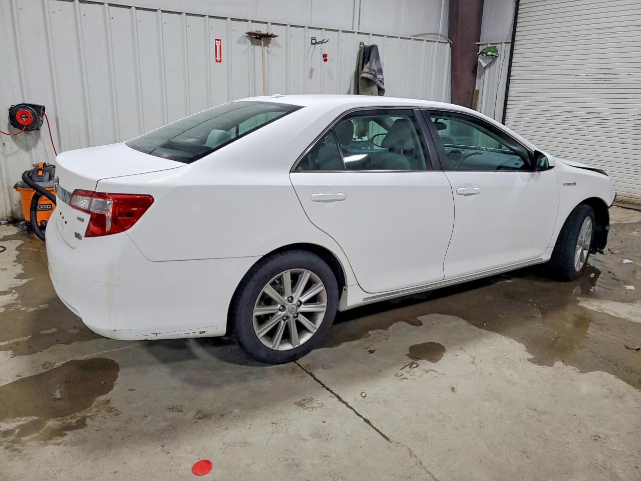 2014 Toyota Camry Hybrid Xle White vin: 4T1BD1FK9EU118877
