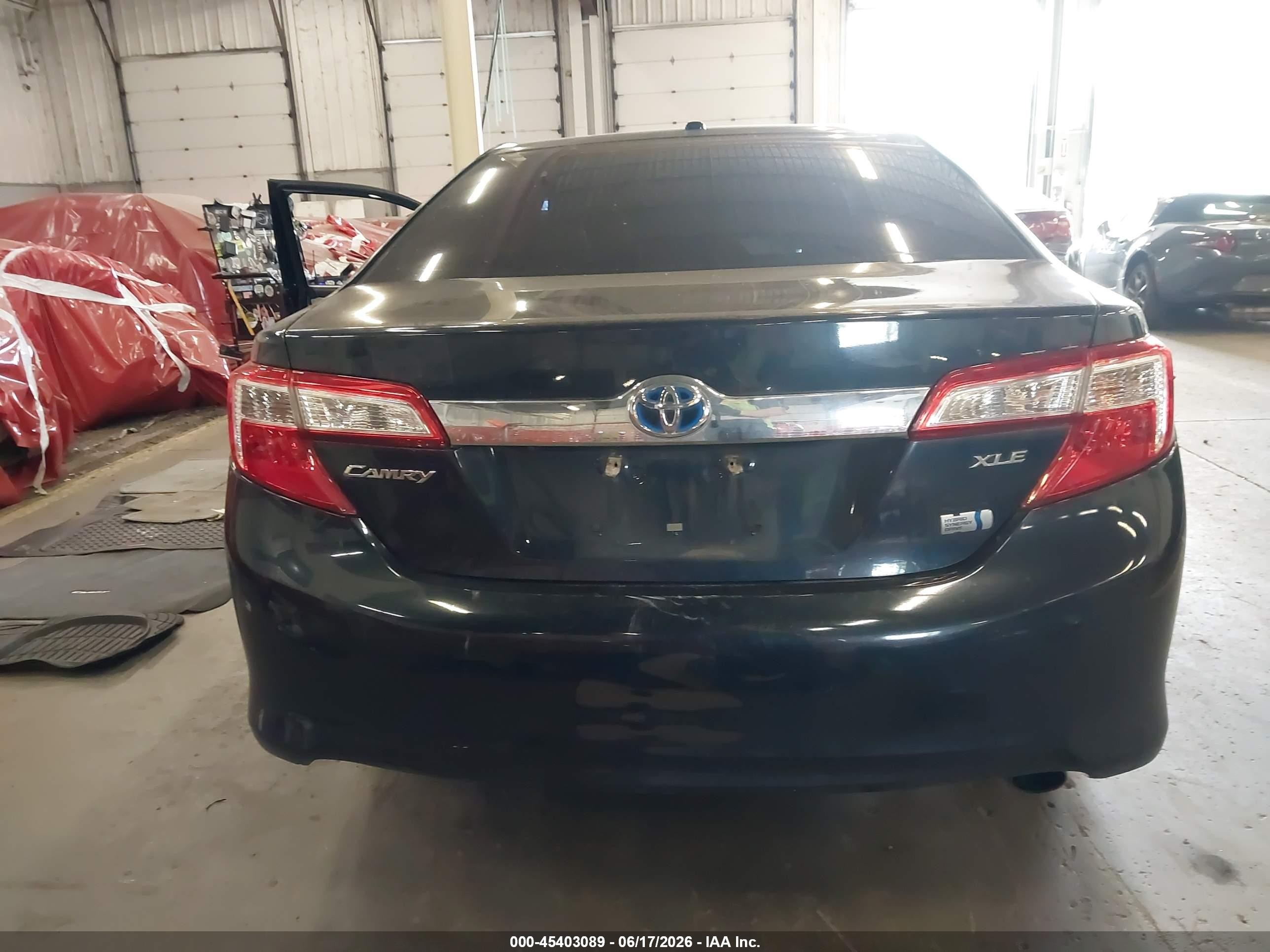 2014 Toyota Camry Hybrid Xle Black vin: 4T1BD1FK9EU121598