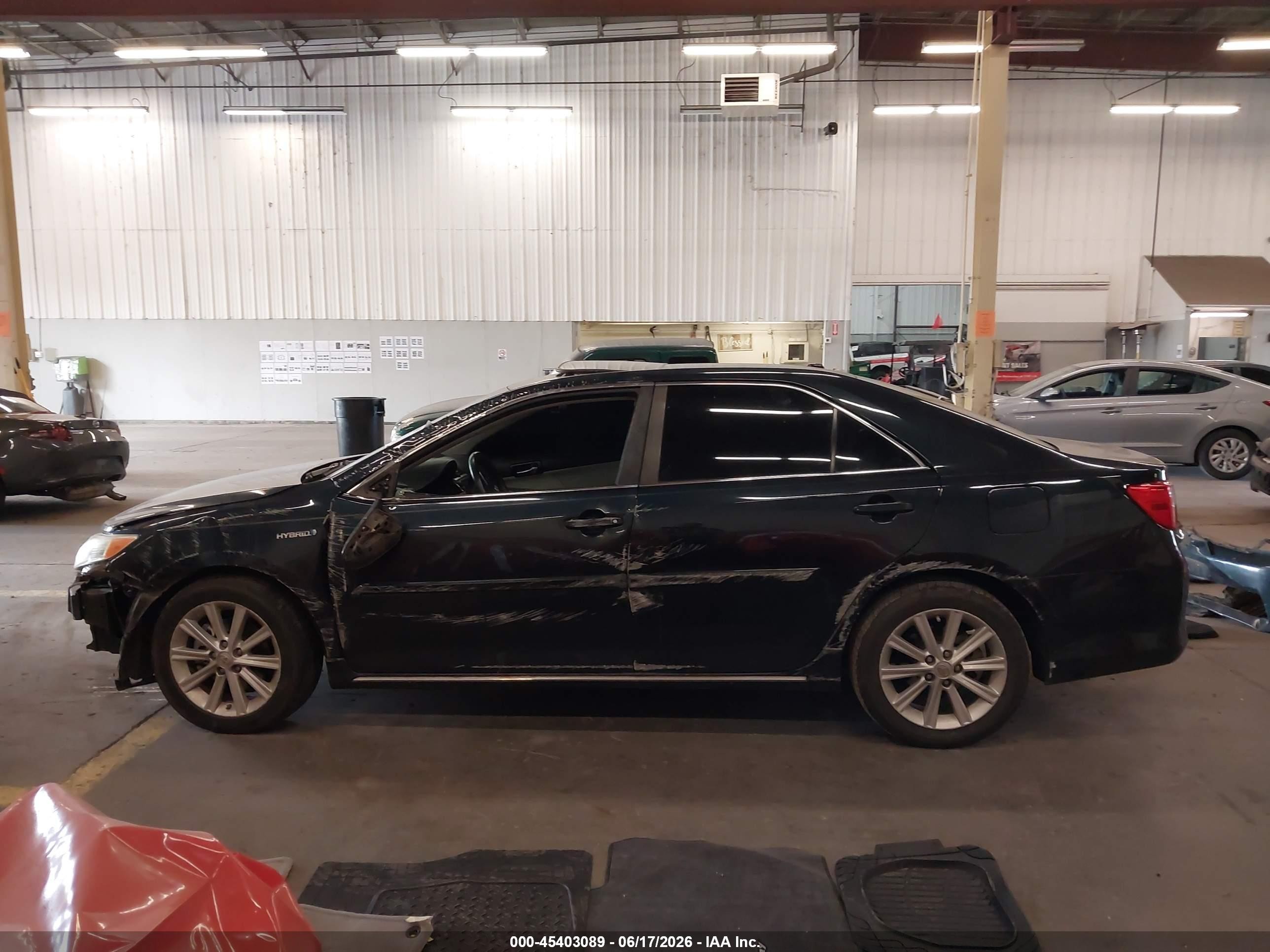 2014 Toyota Camry Hybrid Xle Black vin: 4T1BD1FK9EU121598