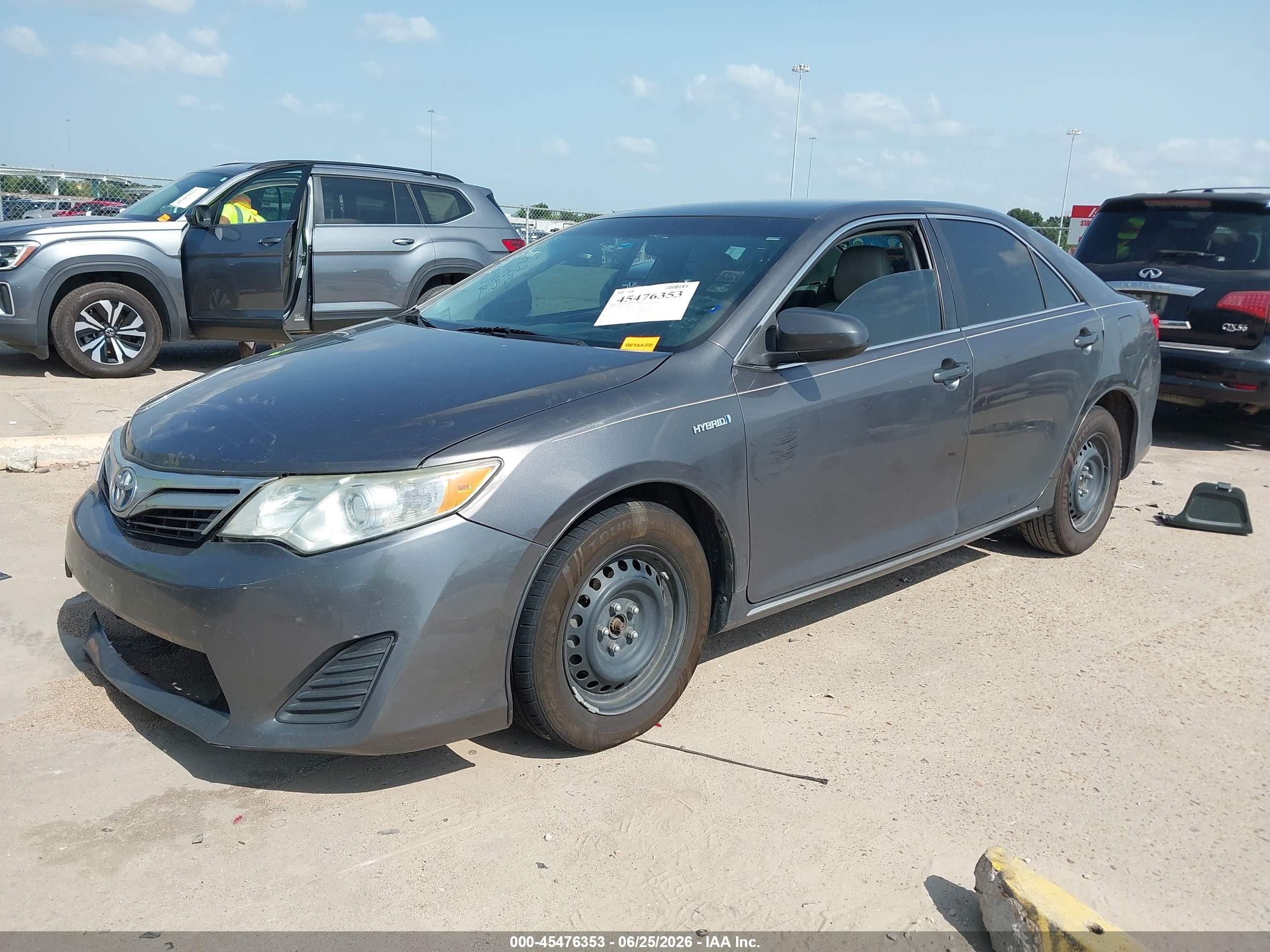 2014 Toyota Camry Hybrid Le Gray vin: 4T1BD1FK9EU123898