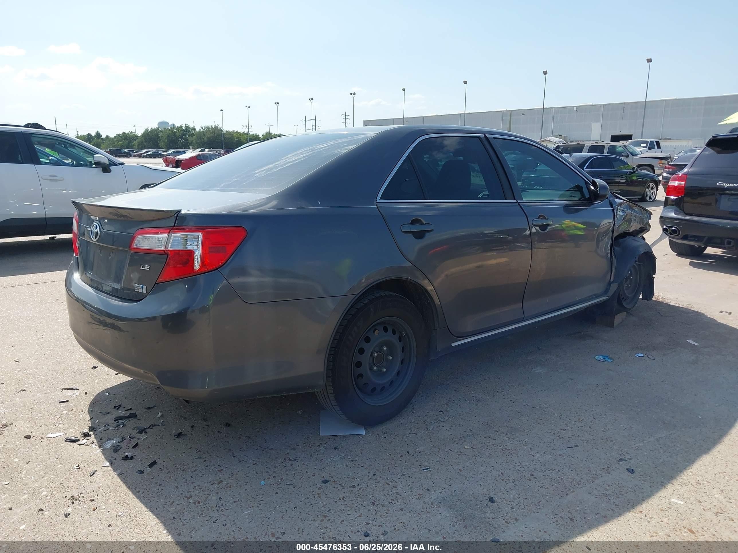 2014 Toyota Camry Hybrid Le Gray vin: 4T1BD1FK9EU123898