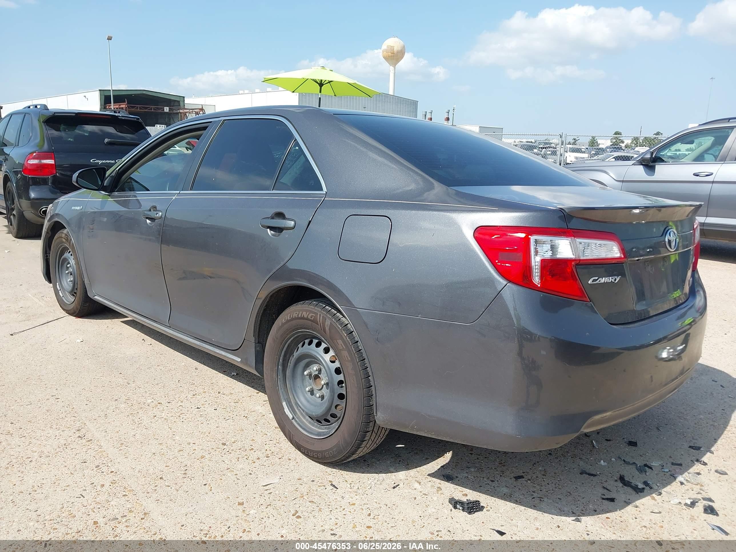 2014 Toyota Camry Hybrid Le Gray vin: 4T1BD1FK9EU123898
