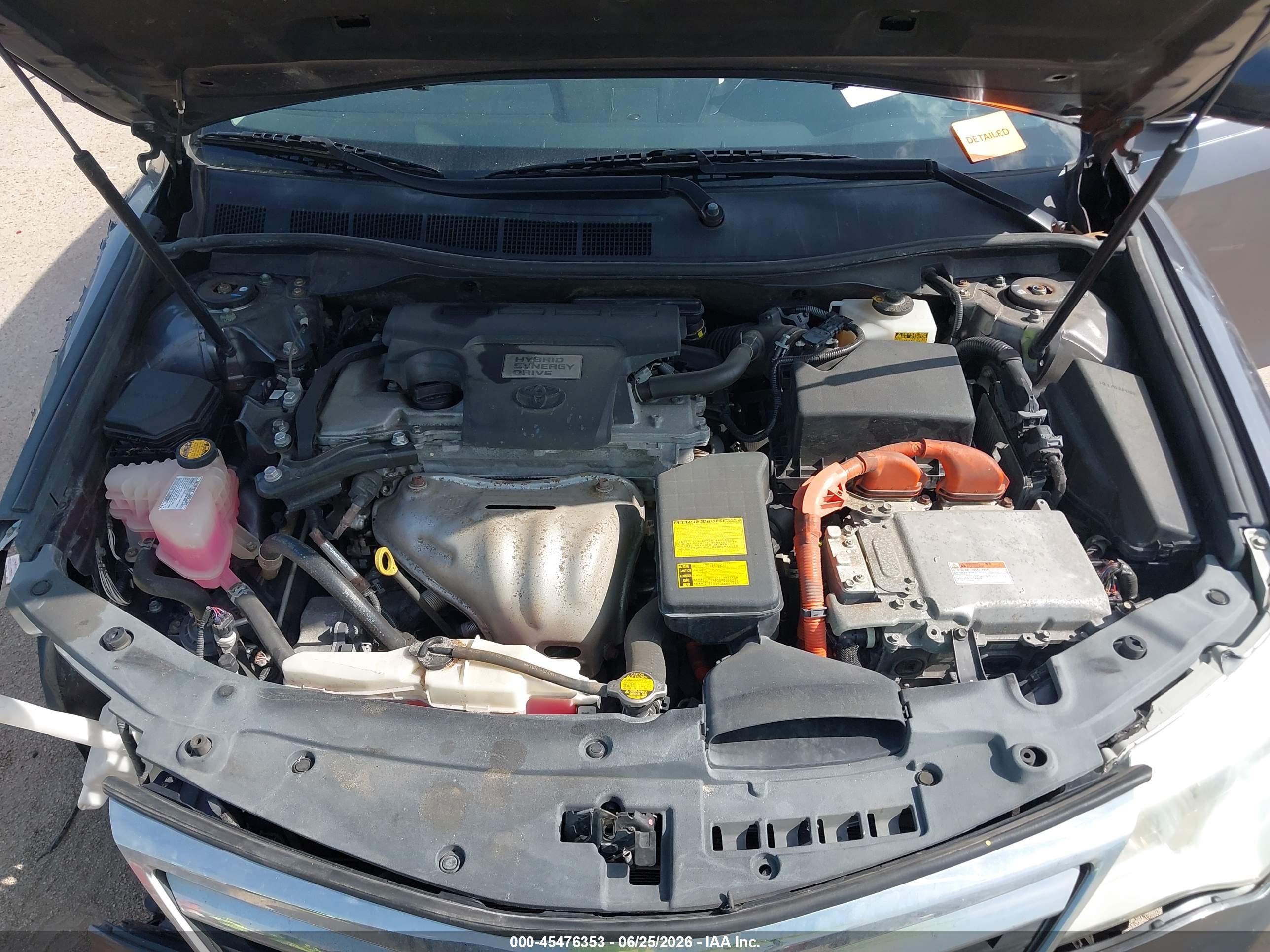 2014 Toyota Camry Hybrid Le Gray vin: 4T1BD1FK9EU123898