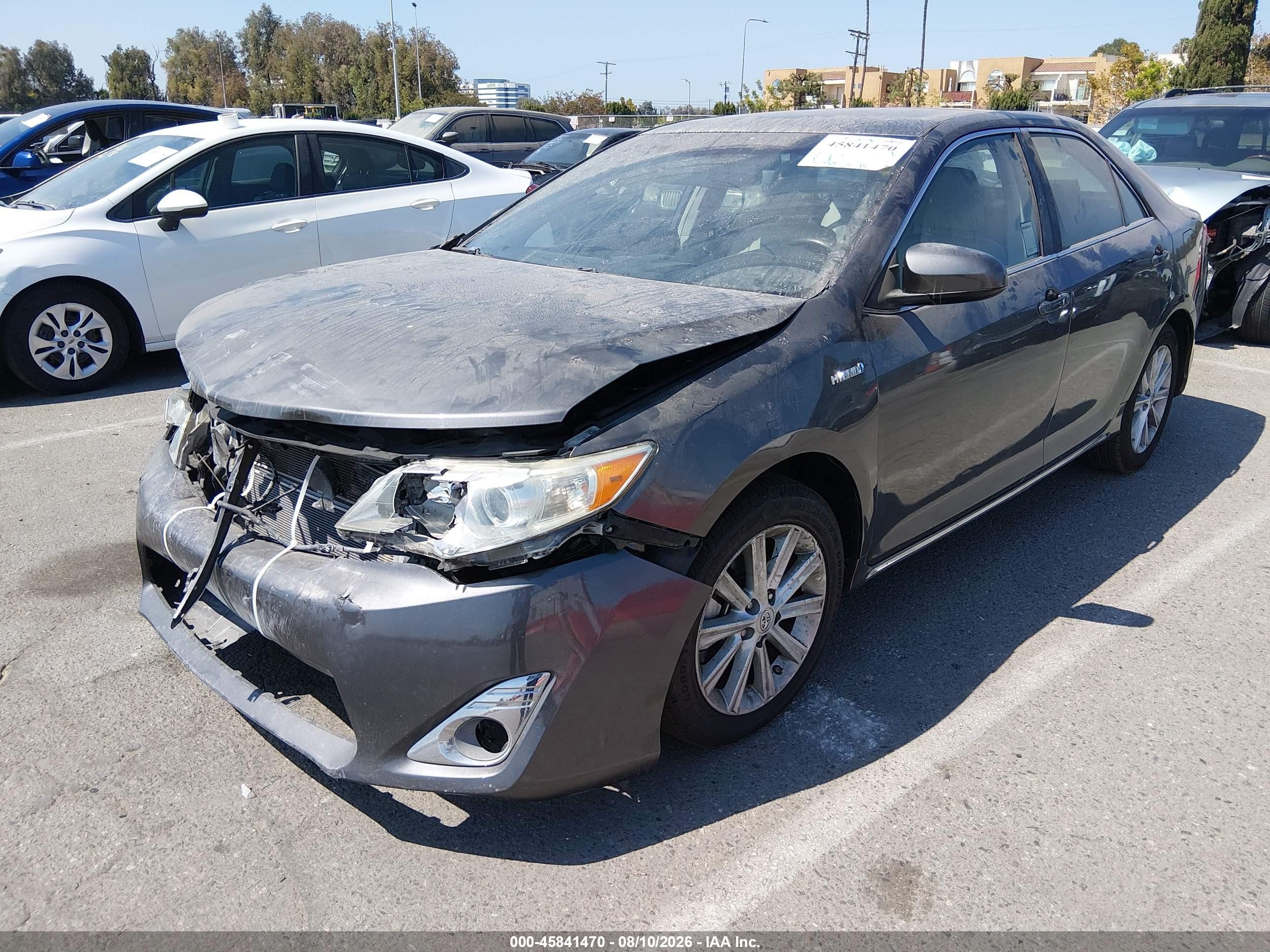2014 Toyota Camry Hybrid Xle Gray vin: 4T1BD1FK9EU126008