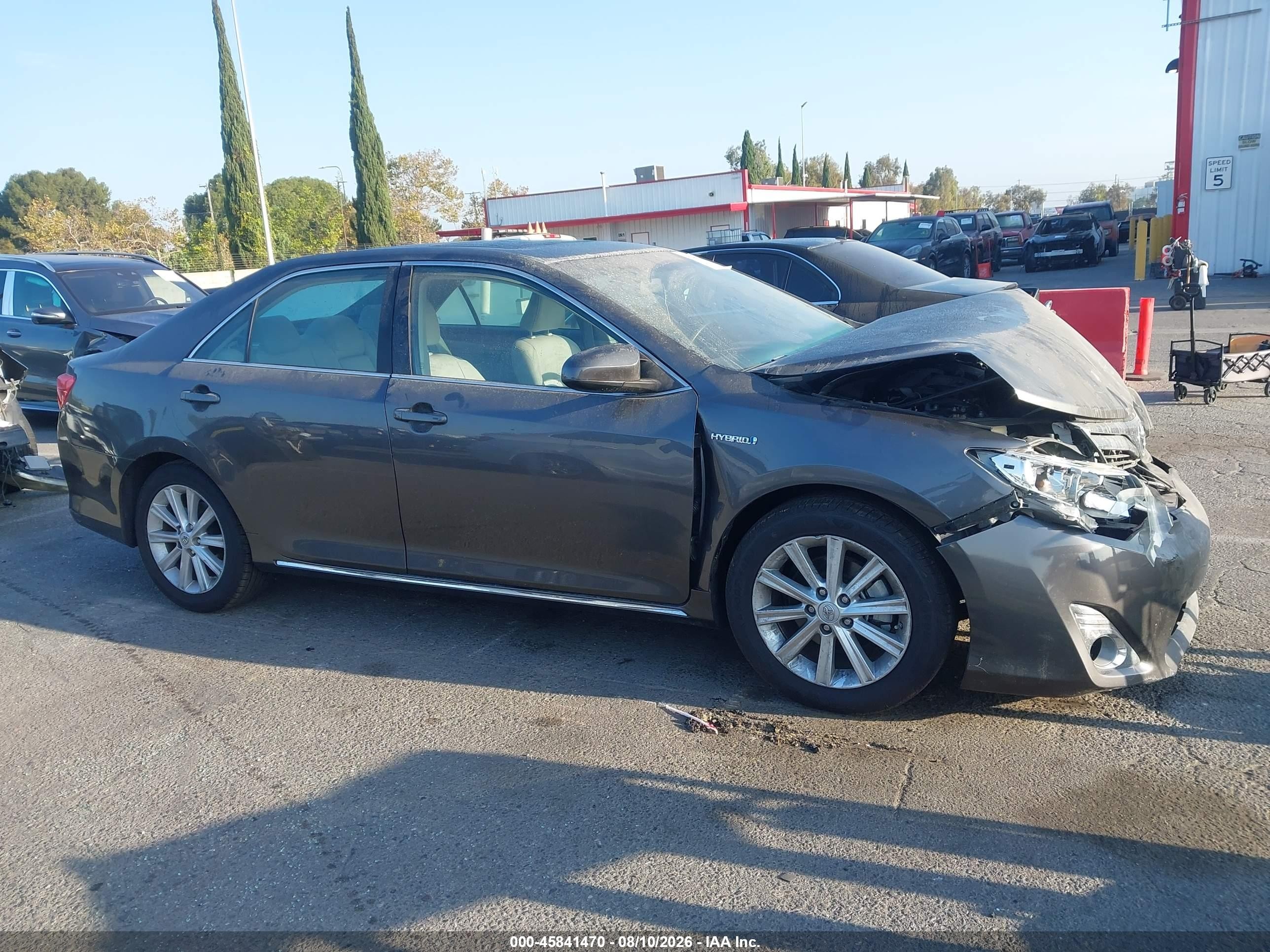 2014 Toyota Camry Hybrid Xle Gray vin: 4T1BD1FK9EU126008