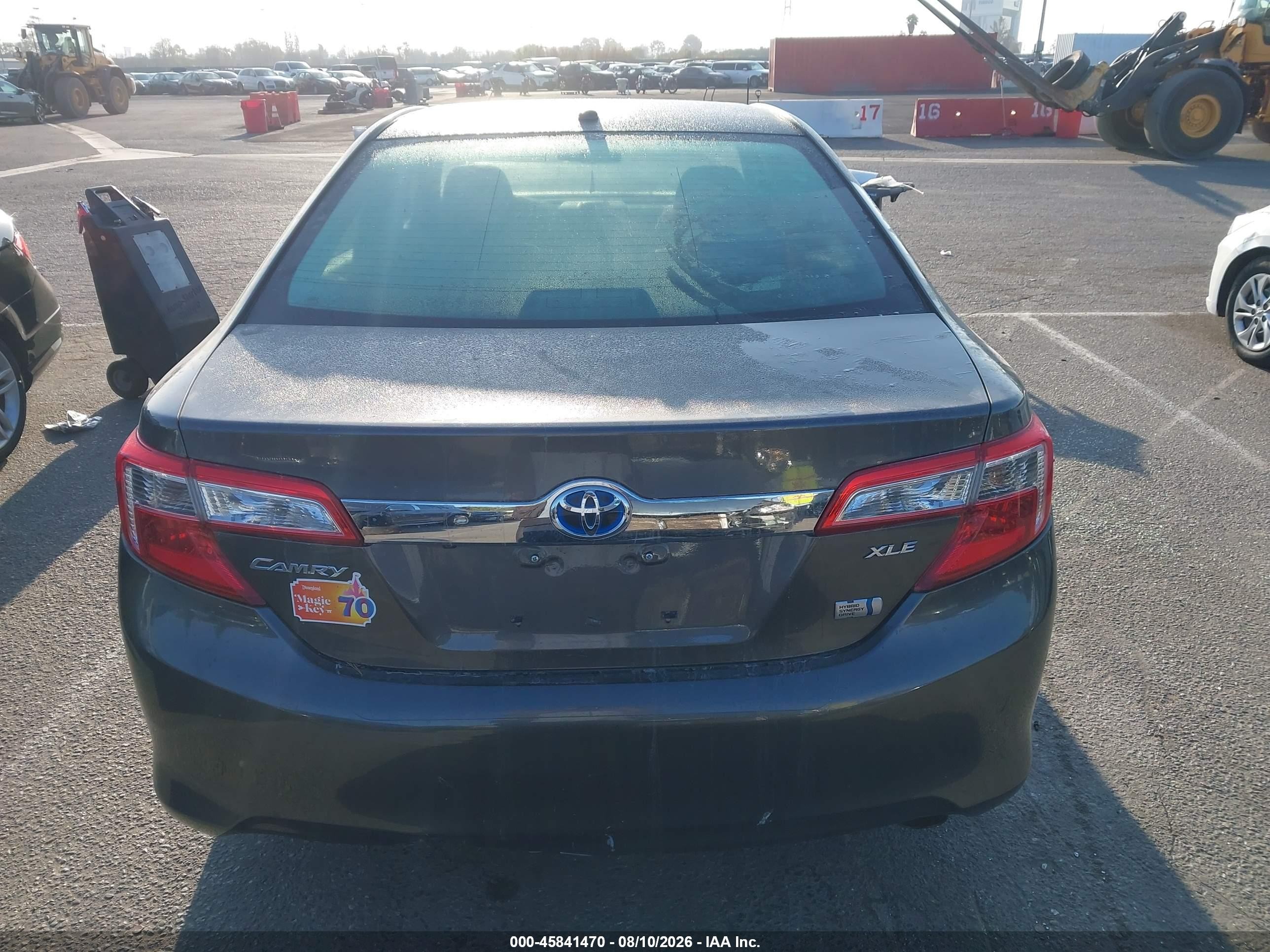 2014 Toyota Camry Hybrid Xle Gray vin: 4T1BD1FK9EU126008