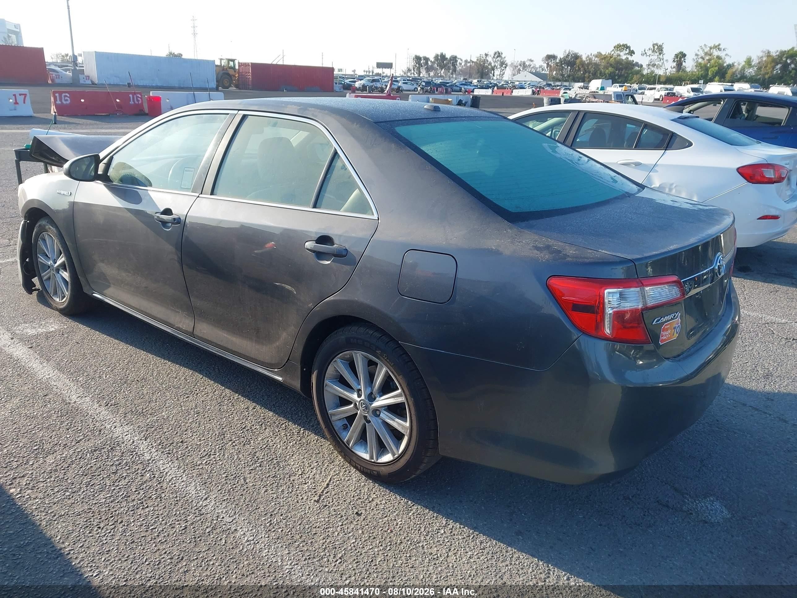 2014 Toyota Camry Hybrid Xle Gray vin: 4T1BD1FK9EU126008